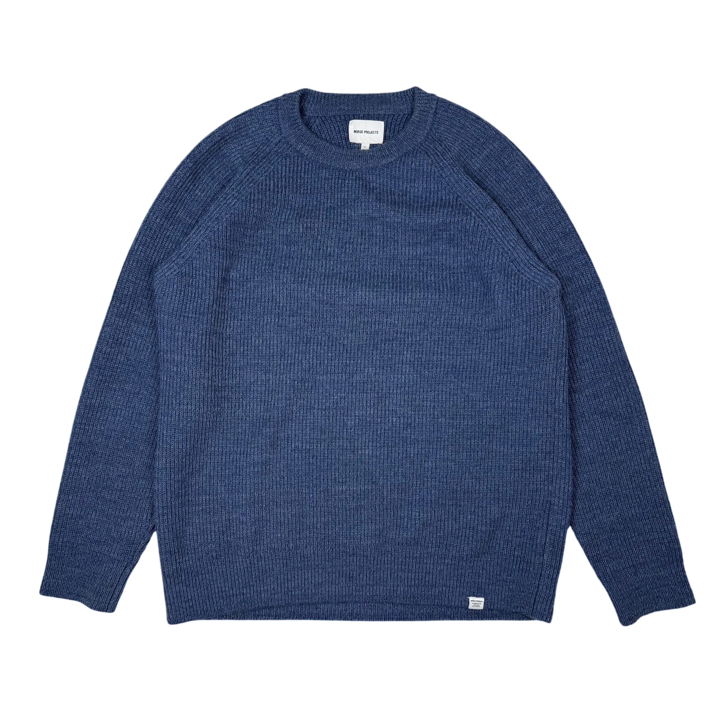 Norse Projects Roald Cotton Wool Sweatshirt Calcite Blue (Size XL)