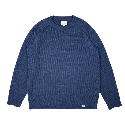 Norse Projects Roald Cotton Wool Sweatshirt Calcite Blue (Size XL)