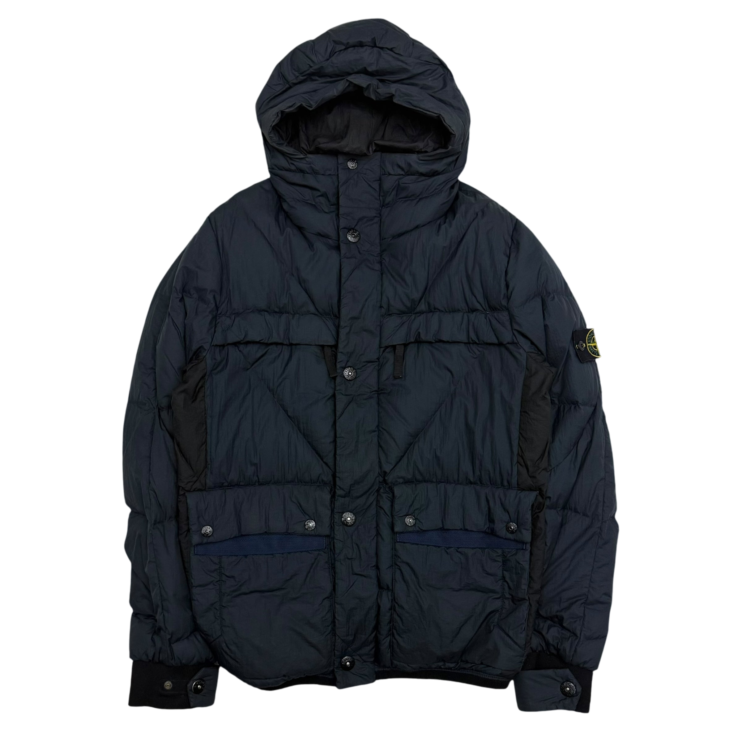 Stone Island AW11 Opaque Nylon Tela Down Puffer Jacket Navy (Fits L-XL)
