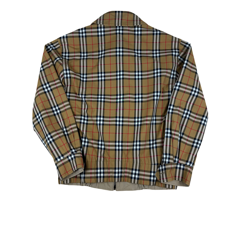 Burberry SS18 Reversible Rainbow Nova Check Harrington Jacket (Size L)