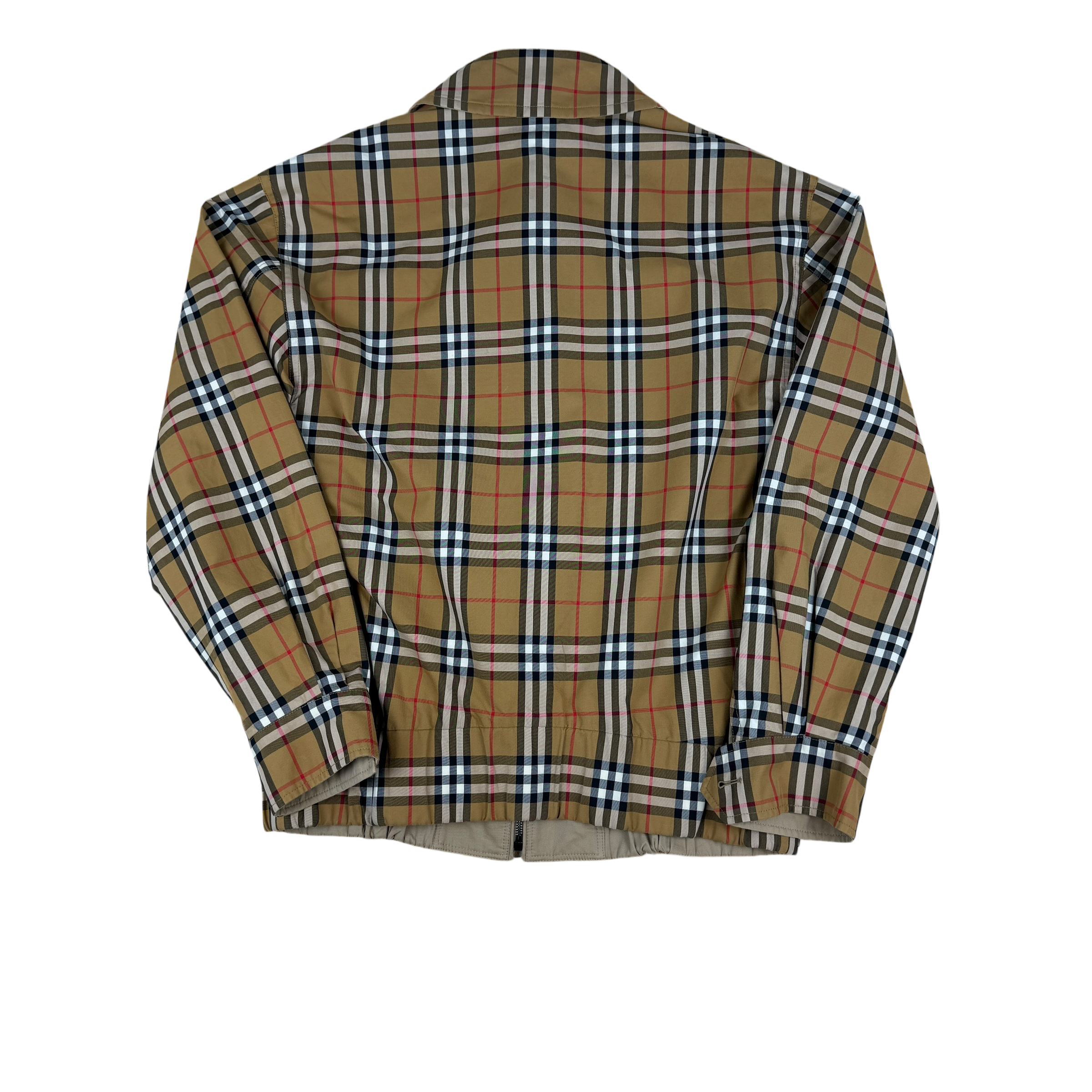 Burberry SS18 Reversible Rainbow Nova Check Harrington Jacket (Size L)