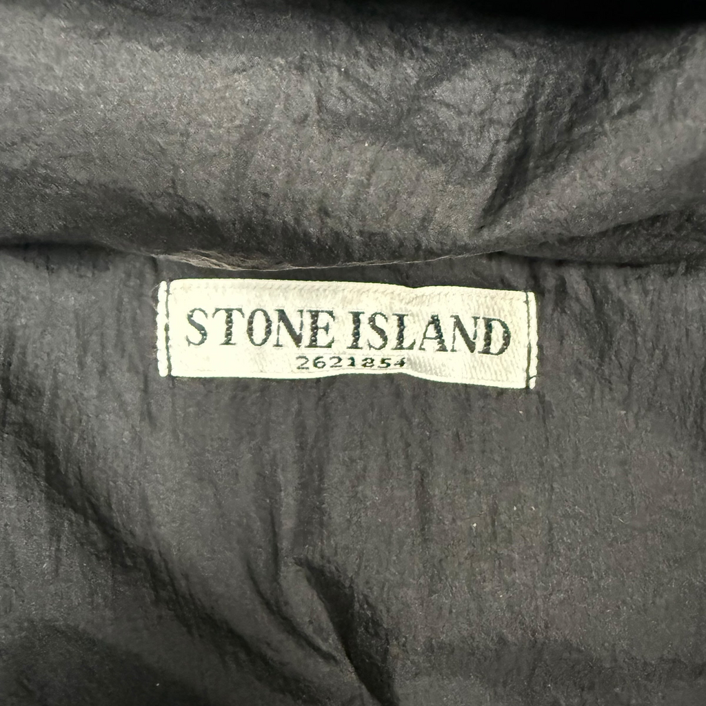 Stone Island AW 2011 Opaque Nylon Tela Down Jacket Grey/Khaki (Size L)