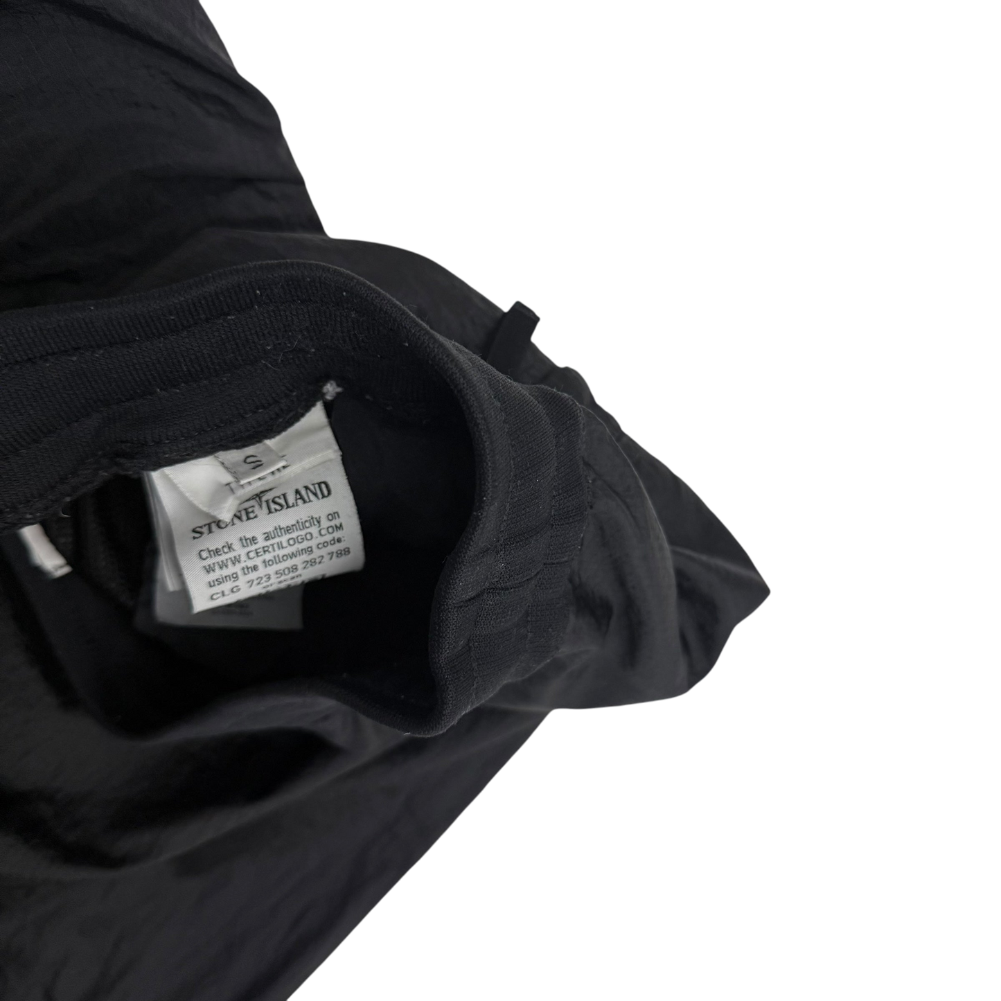 Stone Island Logo Patch Nylon Metal Pants Dark Navy (Size S)