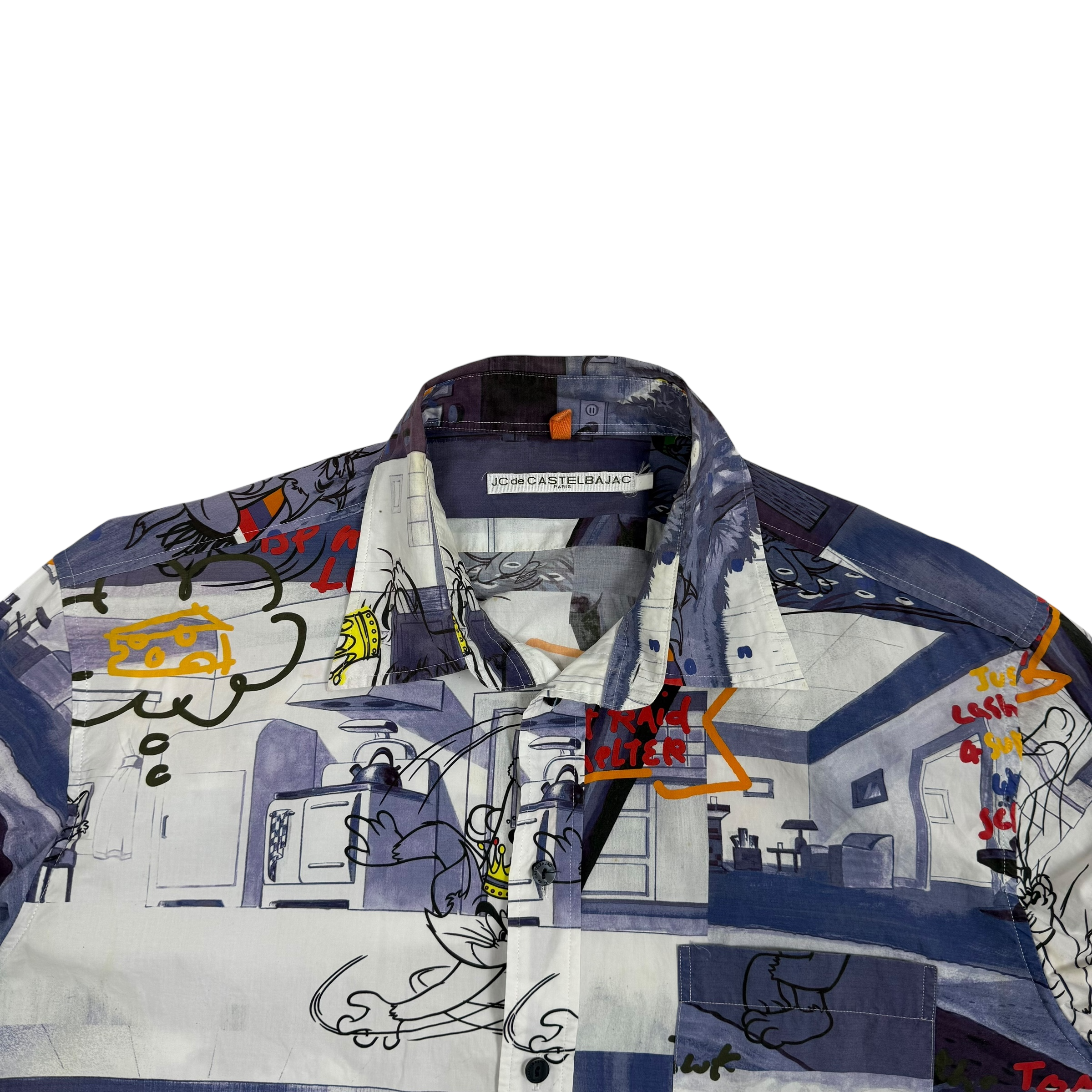 JC de Castelbajac 90s Cartoon Print Shirt (Size XL)
