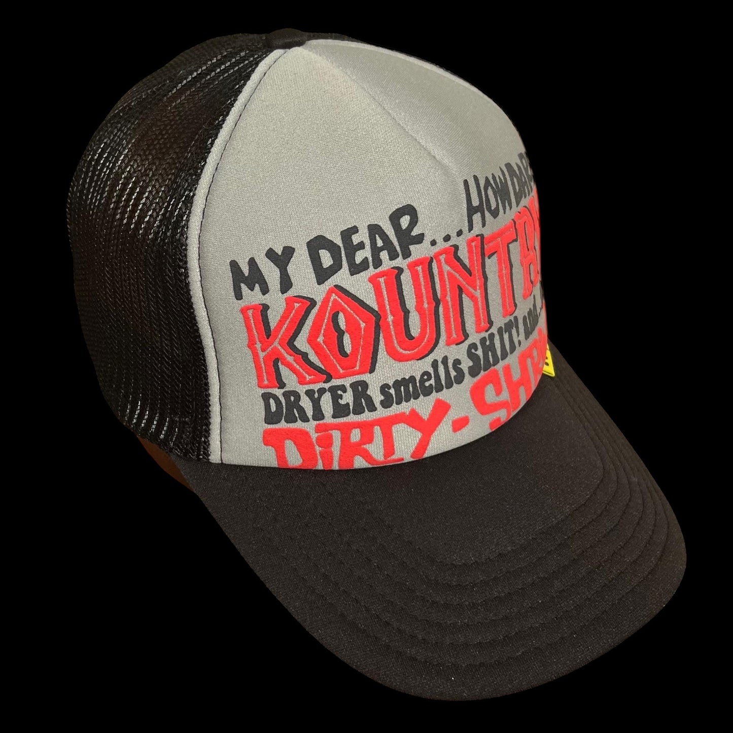 Kapital Laundry Shrink Black / Grey Trucker Hat