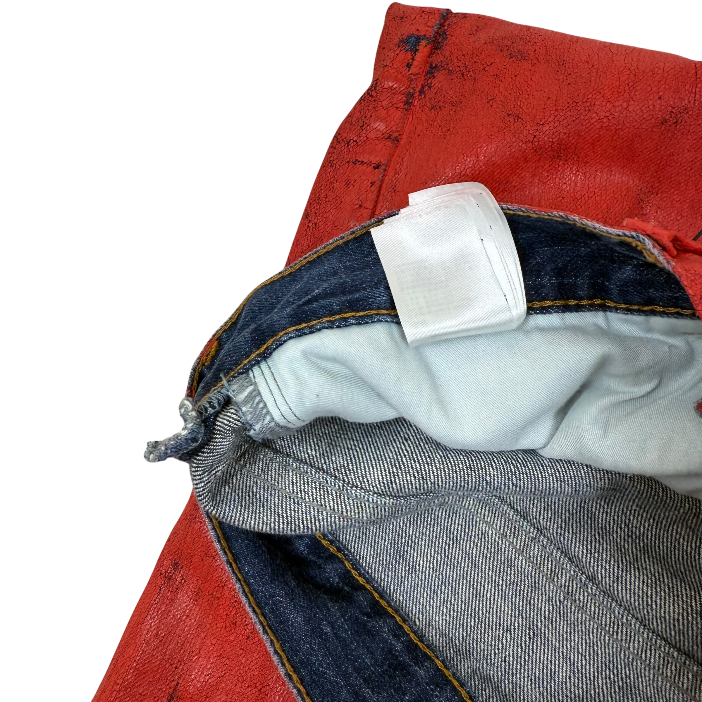 Maison Margiela x H&M 2012 Painted Jeans Red (Size 33”)