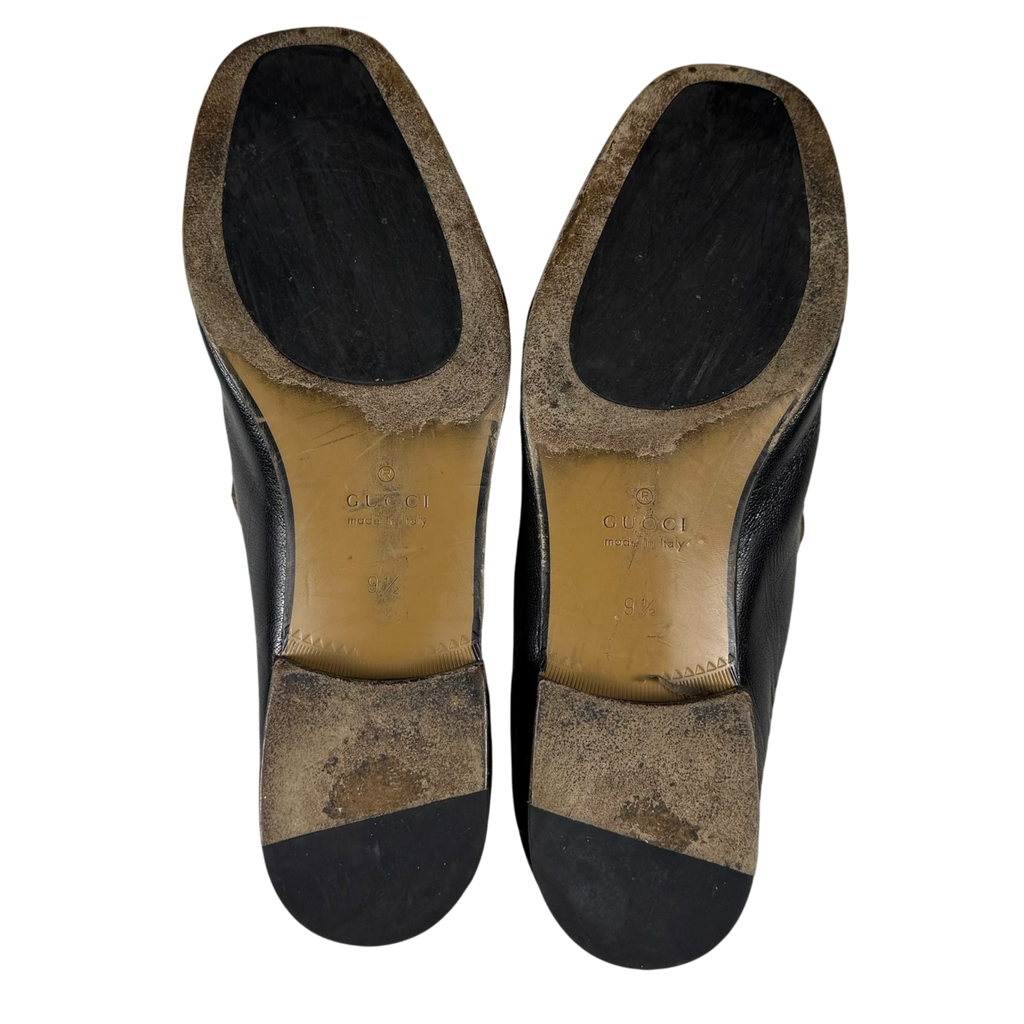 Gucci Jordaan Horsebit Leather Loafers Black (fits US10.5-11)