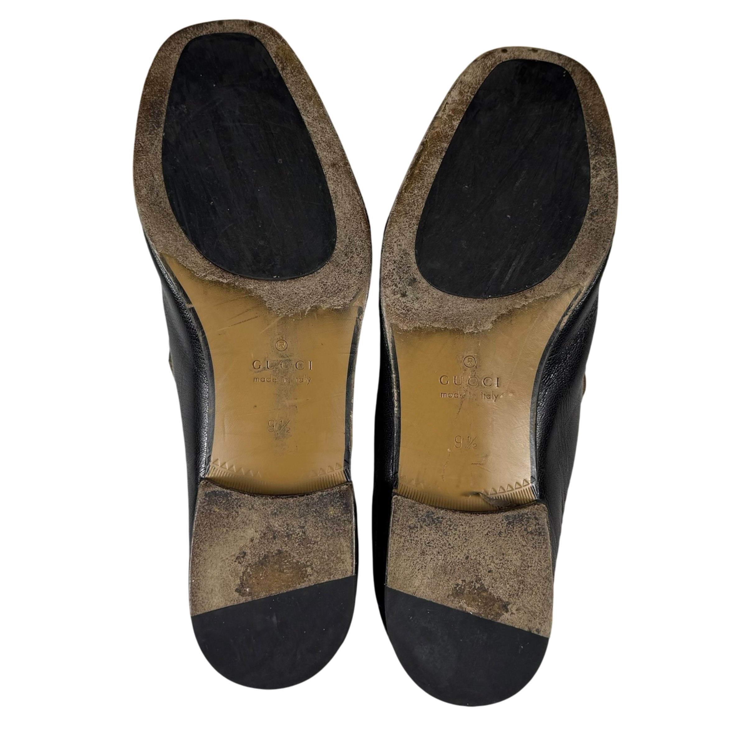 Gucci Jordaan Horsebit Leather Loafers Black (fits US10.5-11)