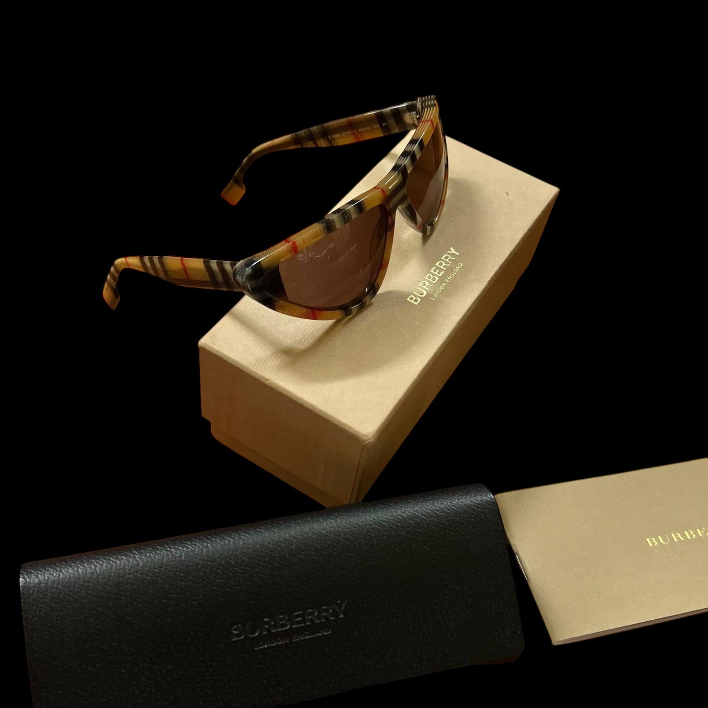 Burberry Nova Check Cat Eye Sunglasses