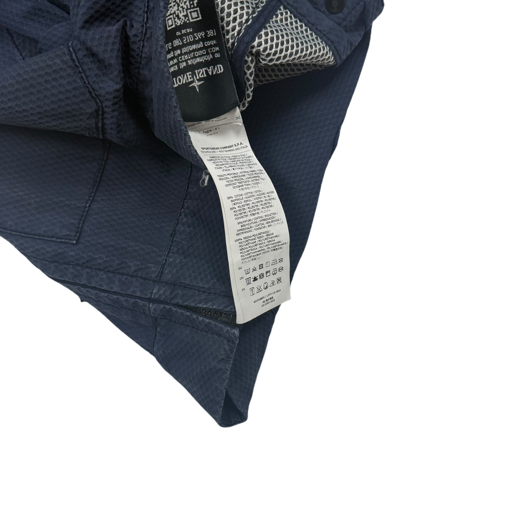 Stone Island SS 2014 Indigo 3D Cotton Tela Jacket Navy (Size XXL)