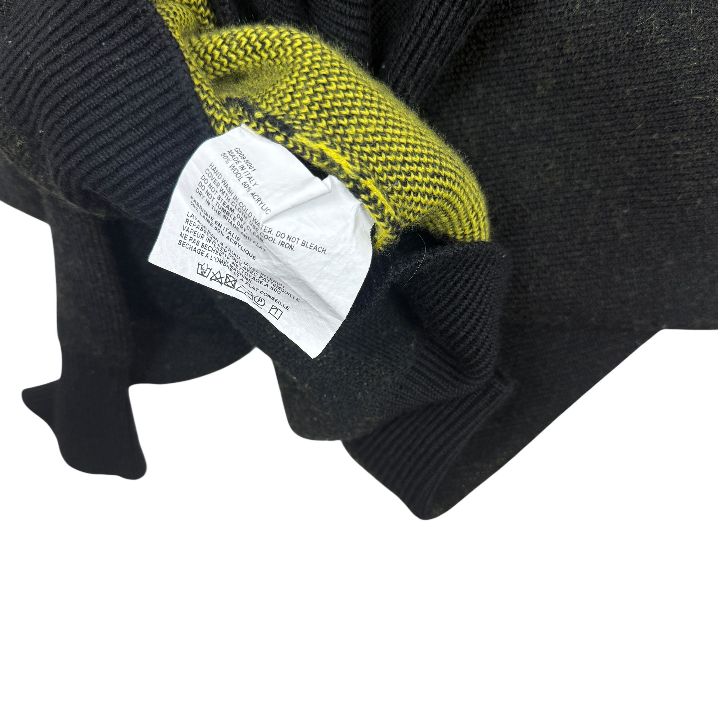 Gosha Rubchinskiy FW16 ‘Safety And Protection’ Oversized Turtleneck Sweatshirt Black (Fits M-XL)
