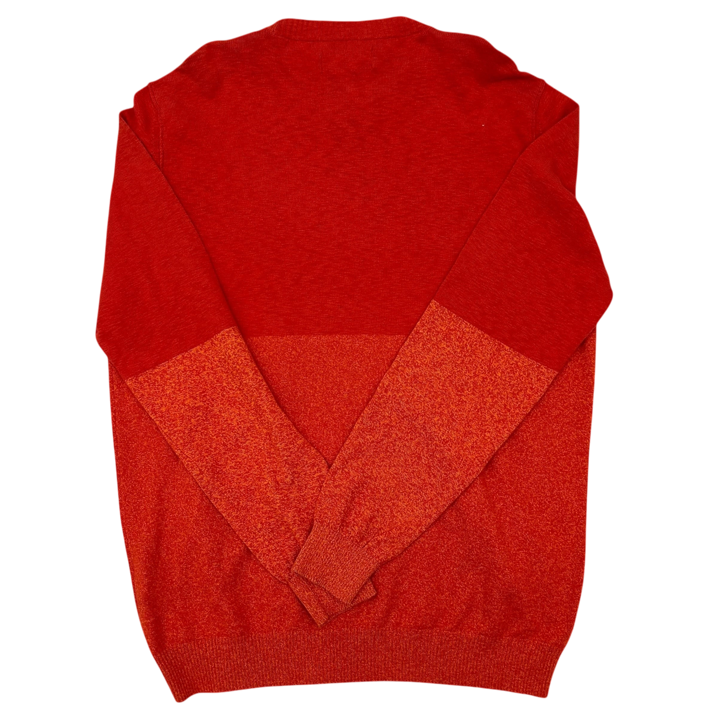 Stone Island Big Logo Intarsia Knit Sweatshirt Coral Red (Size L)