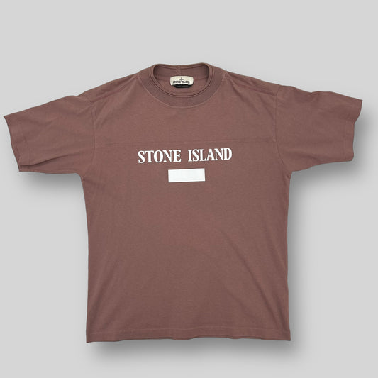 Stone Island Reflective Logo Pink T Shirt (Fits M/L)