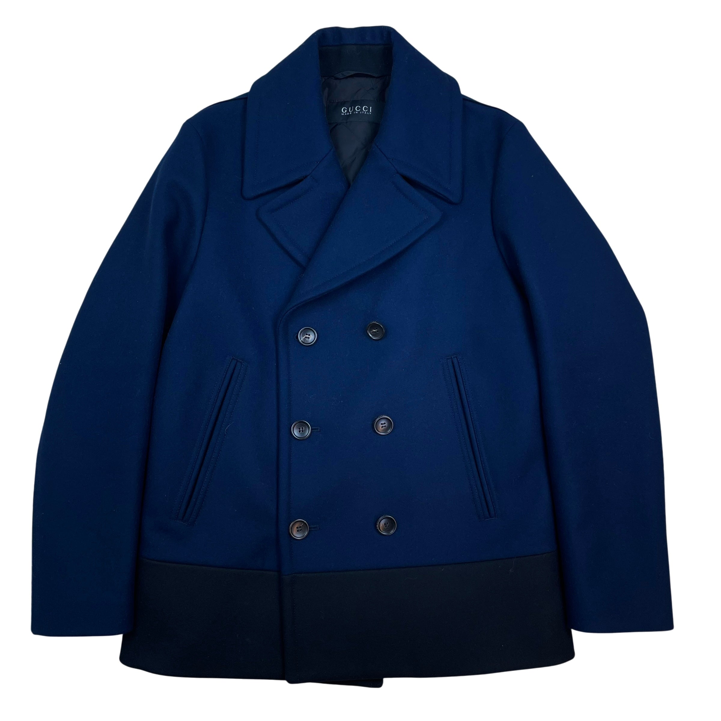 Gucci Colour Block Wool Coat (Size 46/S-M)