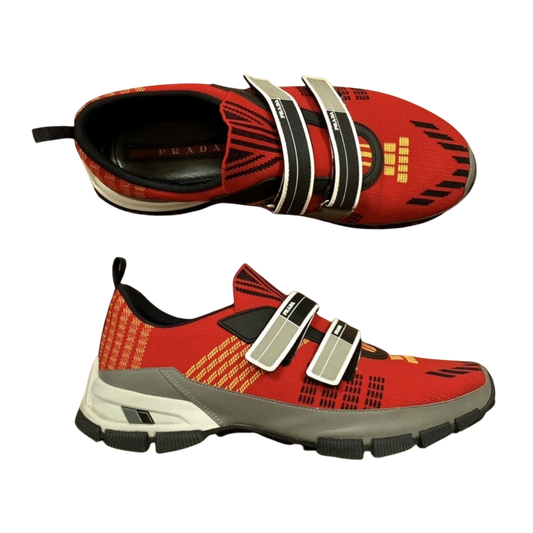Prada SS18 Crossection Knit Sneaker Red (fits US10-11)