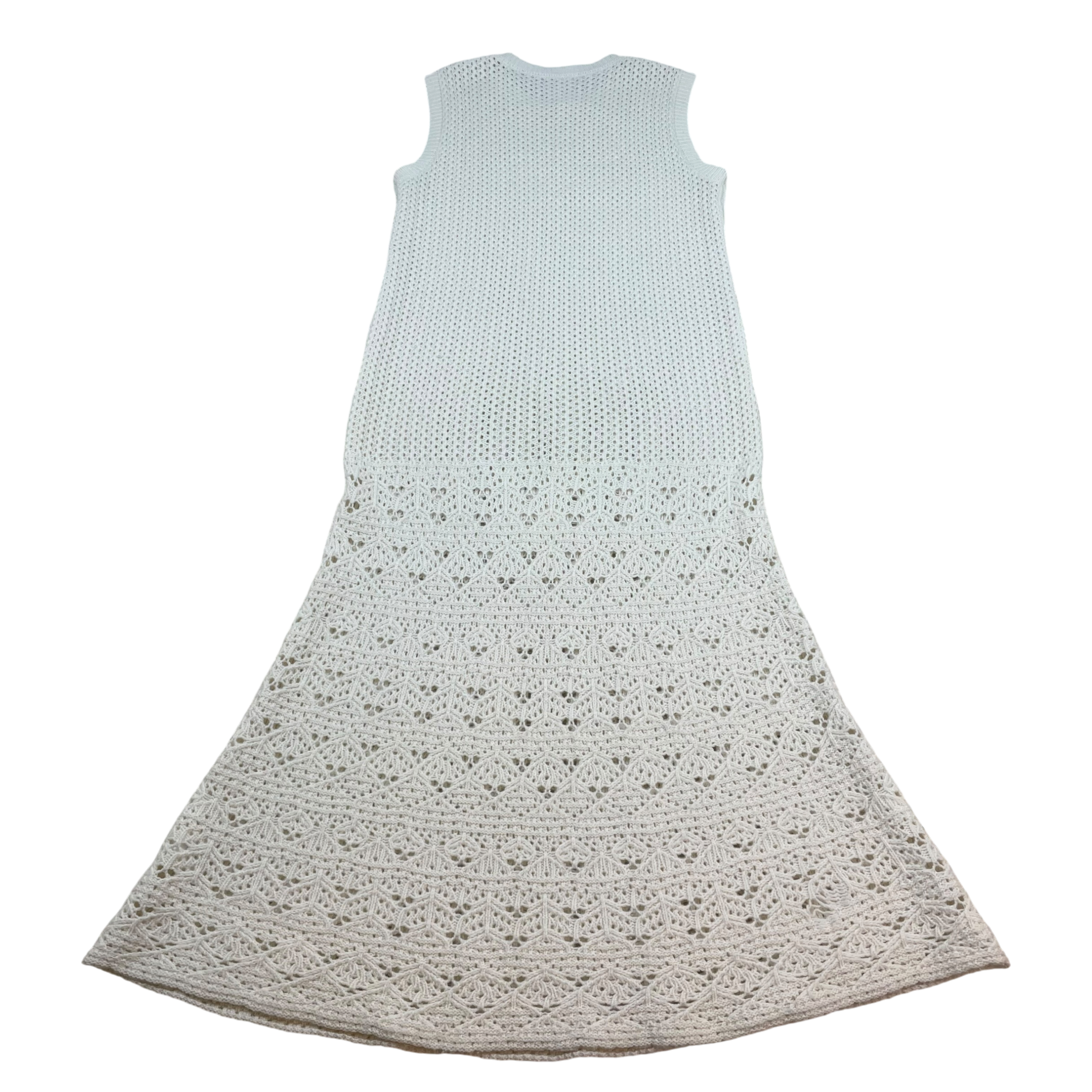 Loro Piana Pointelle-Knit Cashmere Dress Cream (Fits S-M Womens)