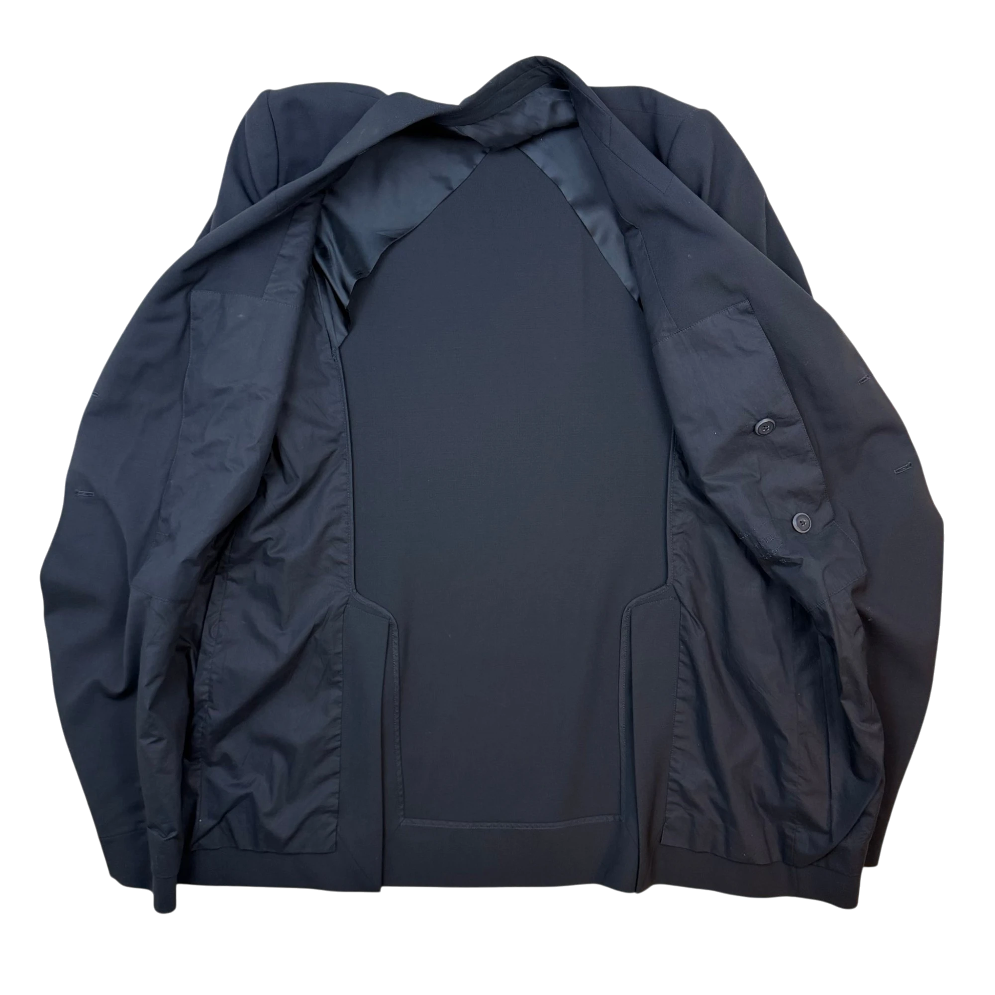 Rick Owens SS15 Faun Double Breasted Blazer Jacket Black (Size 52/XL)
