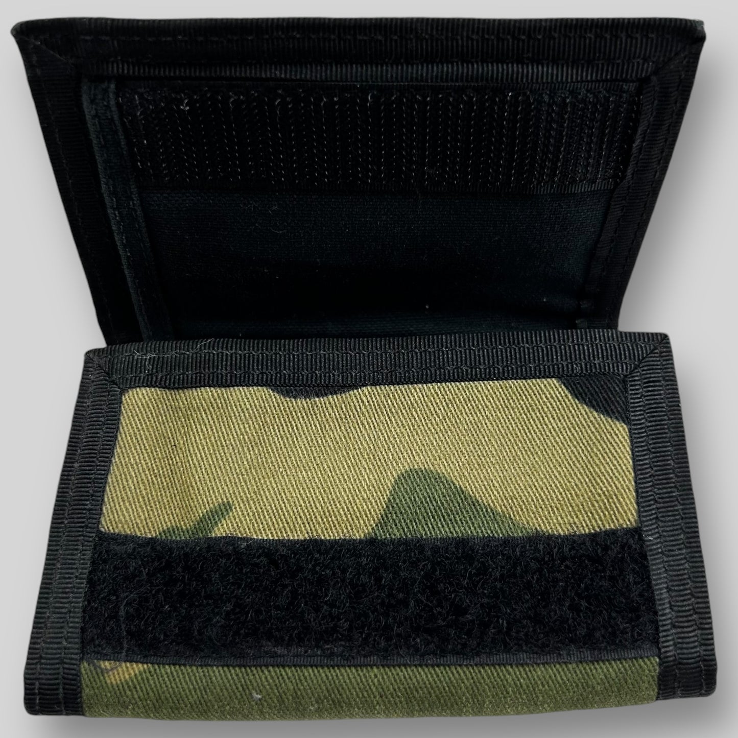 Saint Laurent Green Camouflage Trifold Wallet