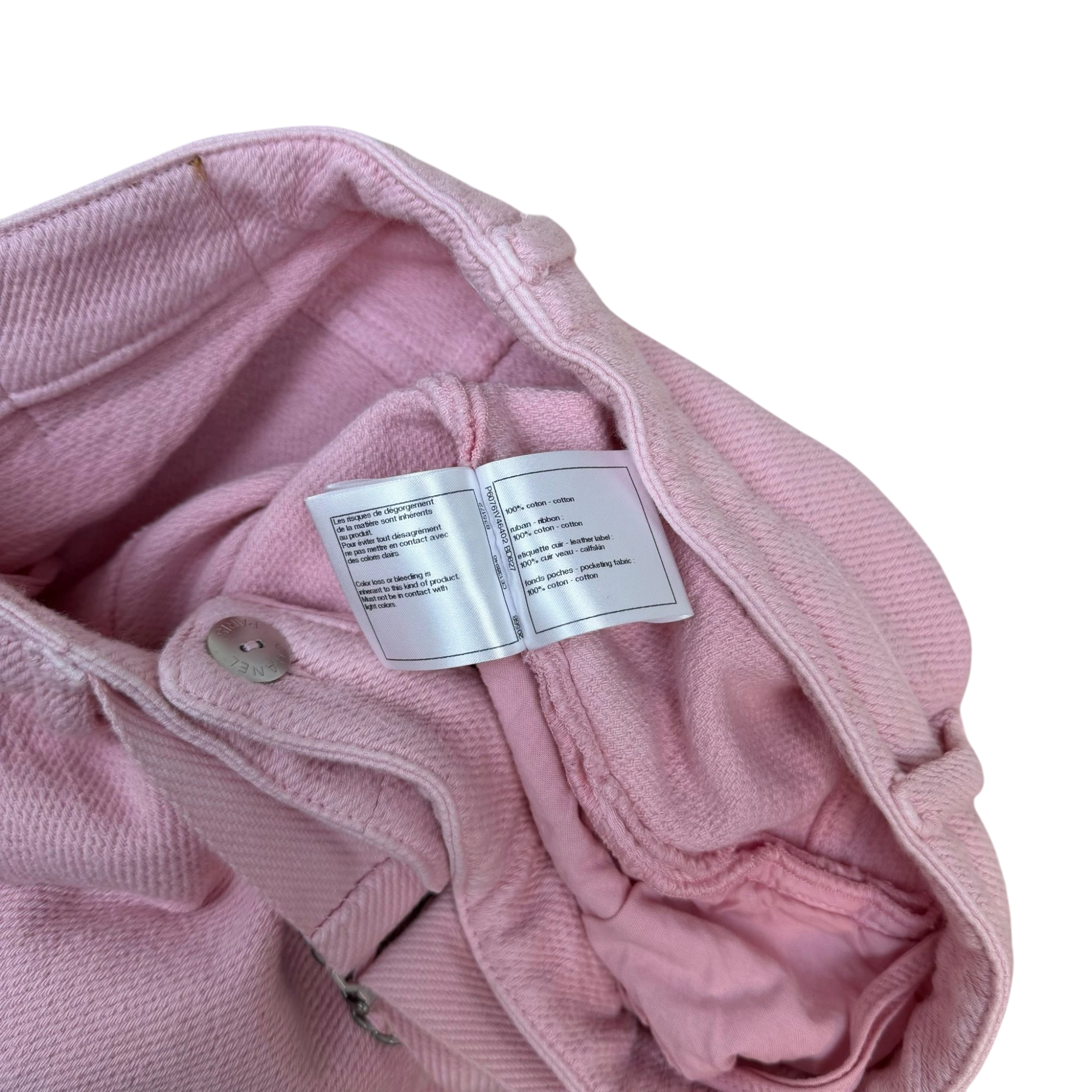 Chanel SS19 ‘By the Sea’ Wide Leg Belted Pants Pink (Size 38)