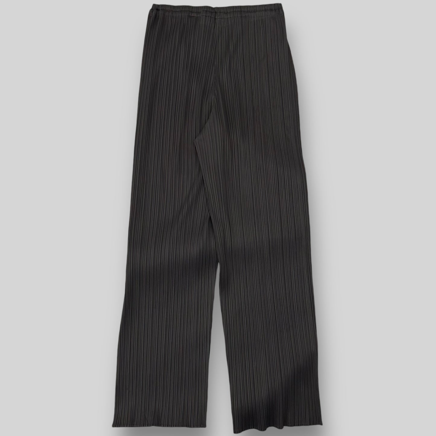 Vintage Issey Miyake Pleats Please Straight Leg Pants Charcoal (Fits 30”)