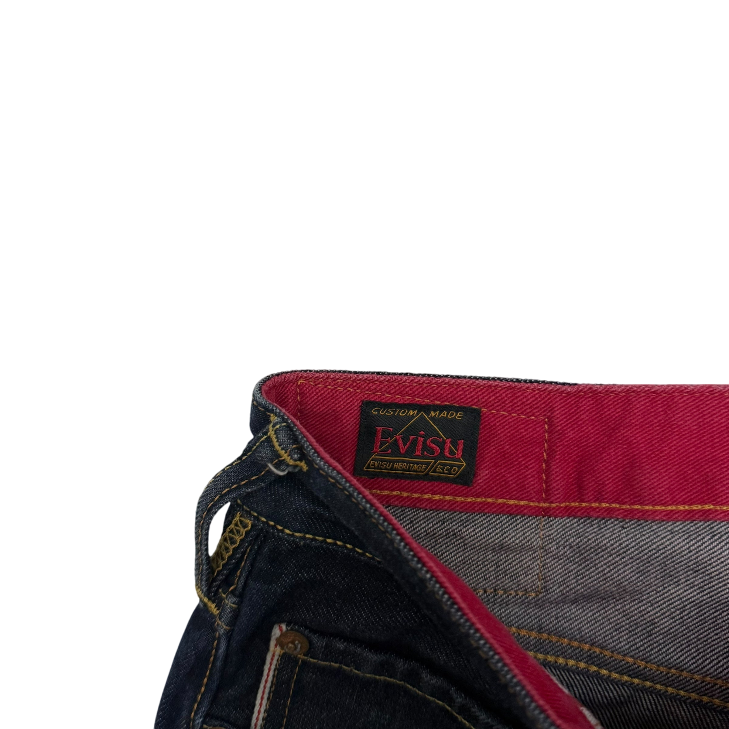 Evisu Camo Seagull Applique Jeans (Size 32”)