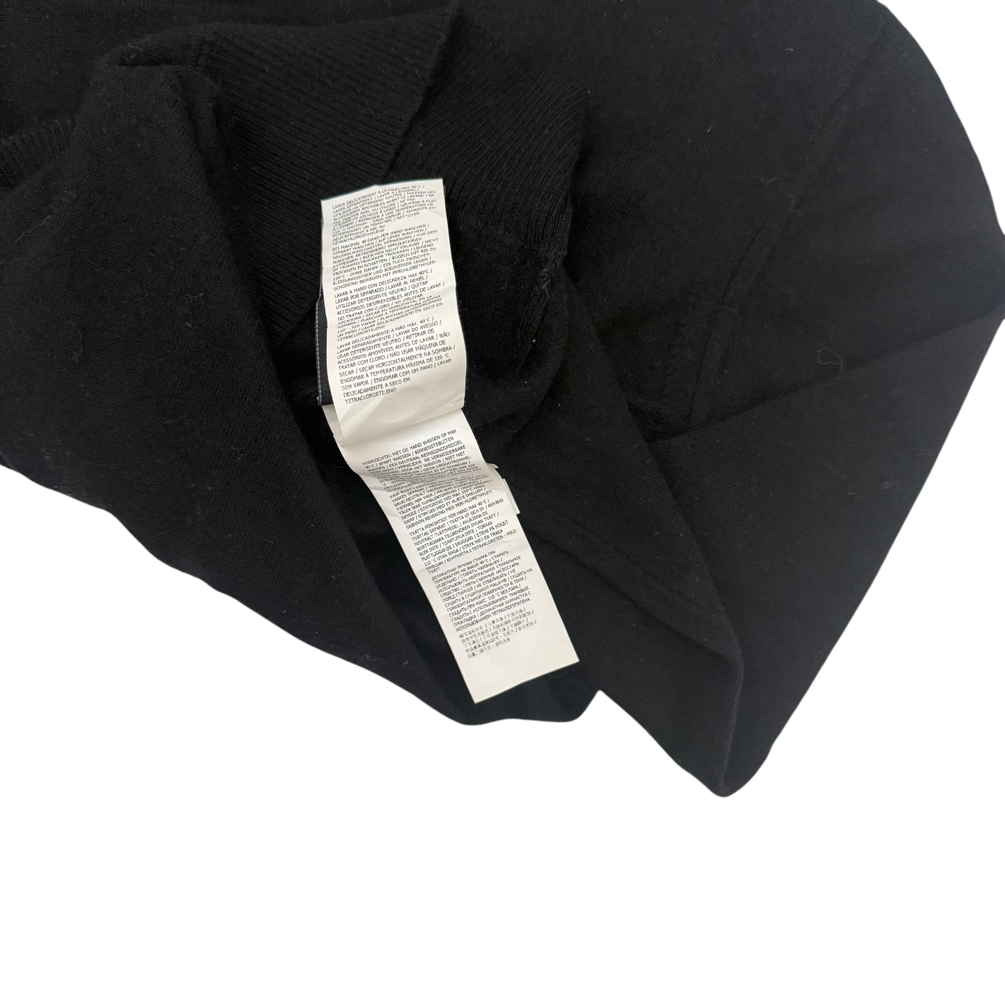 Stone Island Pure Wool Black Knit Sweatshirt (Fits XS-S)