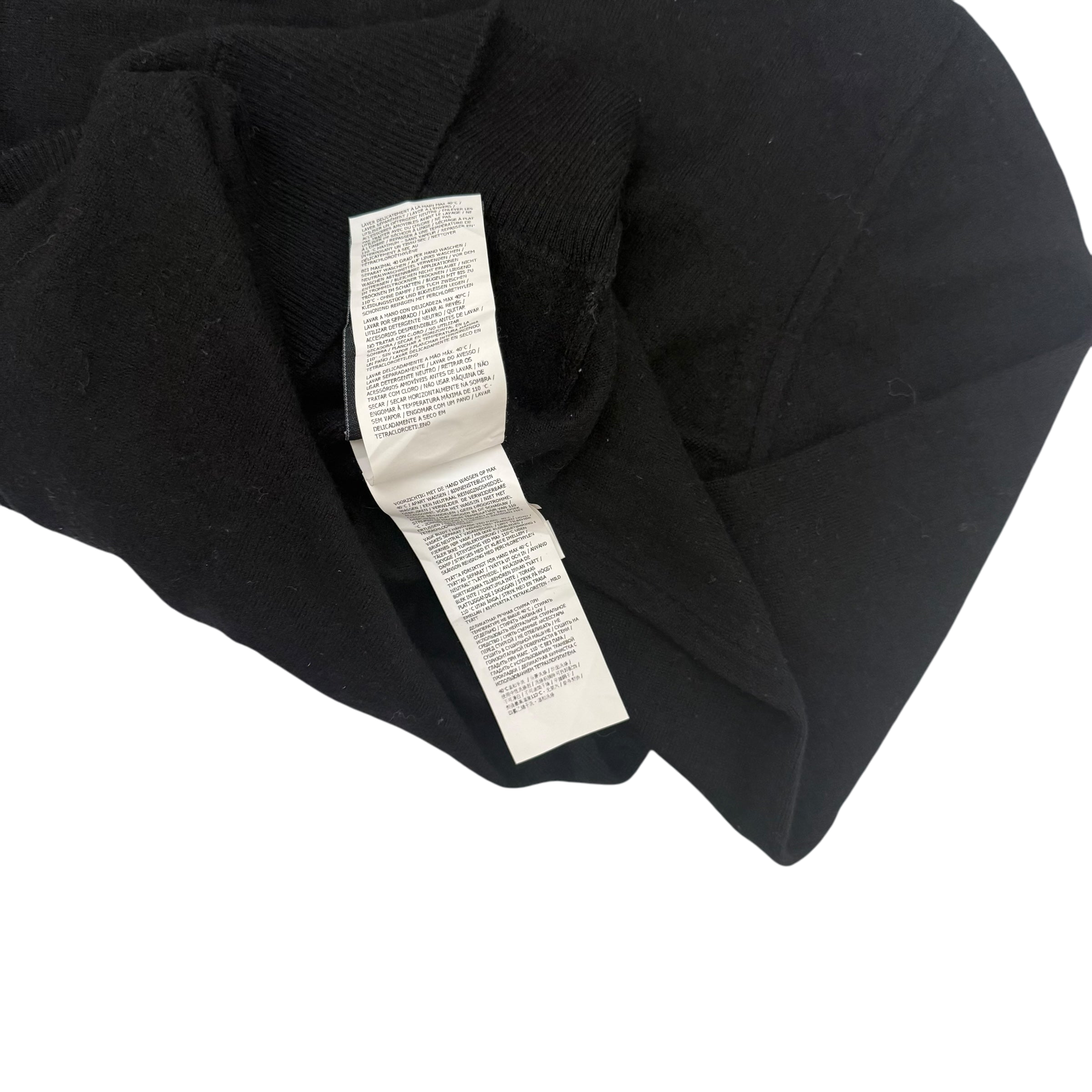 Stone Island Pure Wool Black Knit Sweatshirt (Fits XS-S)