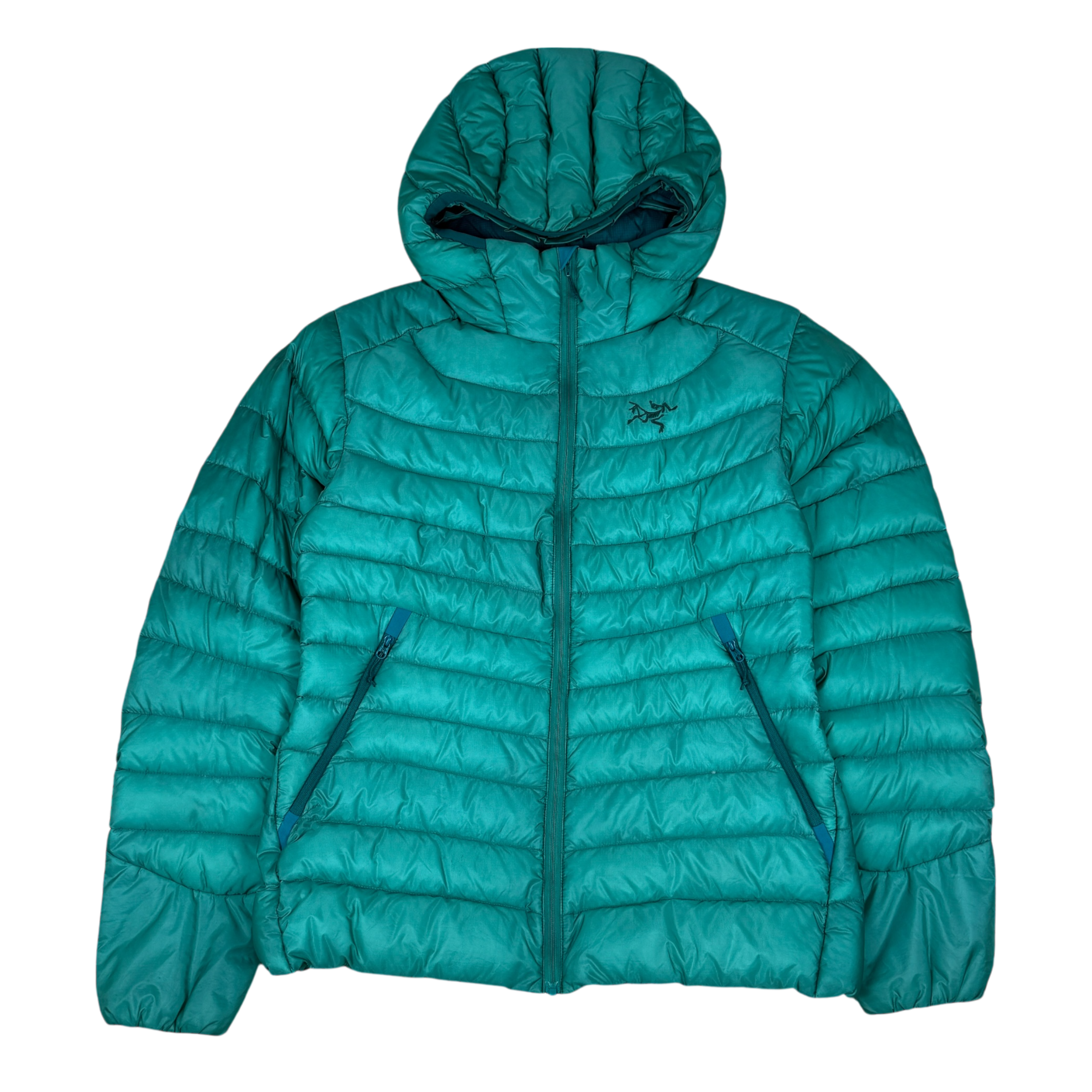 Arcteryx Cerium LT Hooded Down Jacket Blue-Green (Size M Womens)