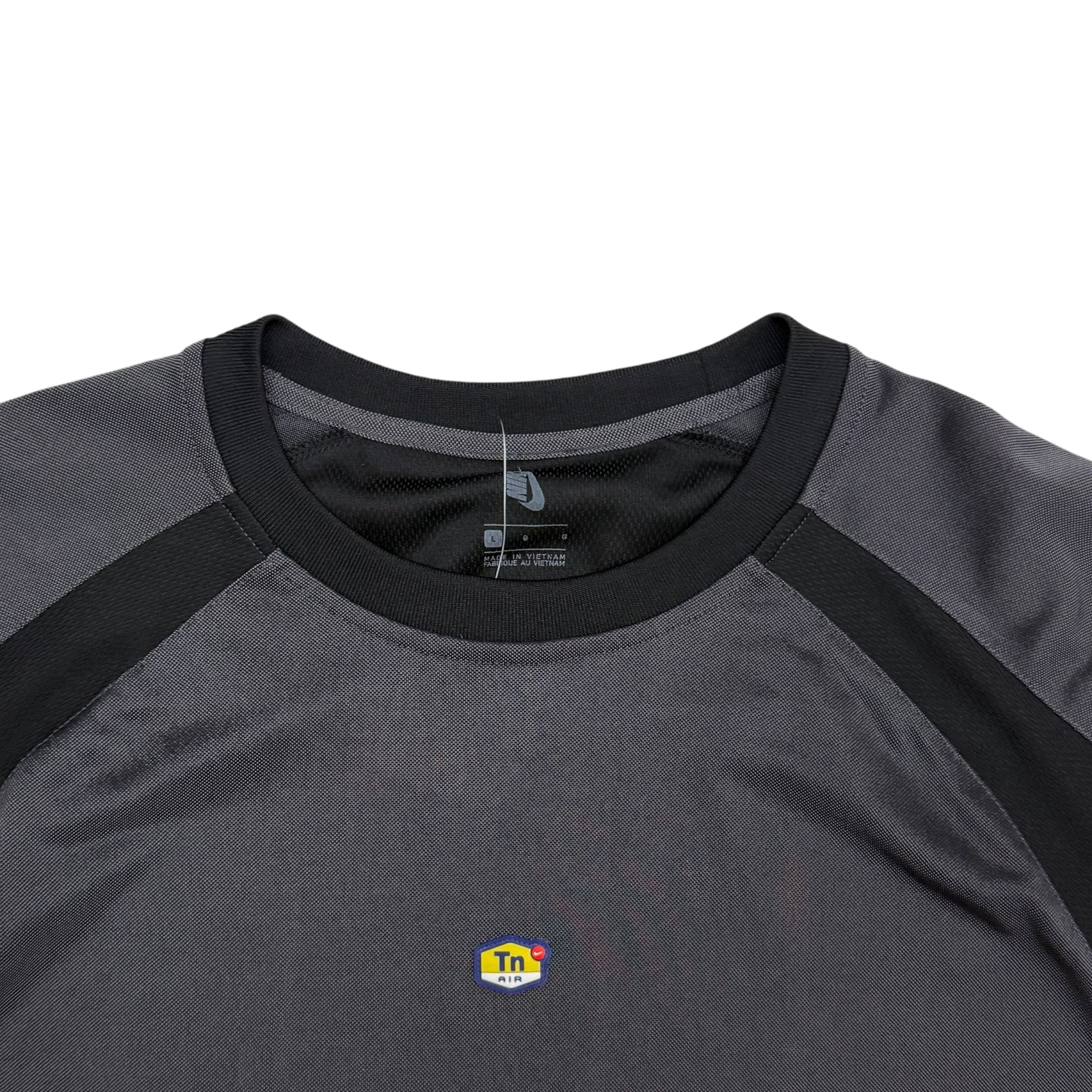 Nike TN Panelled T-Shirt Grey/Black/White (Size L)