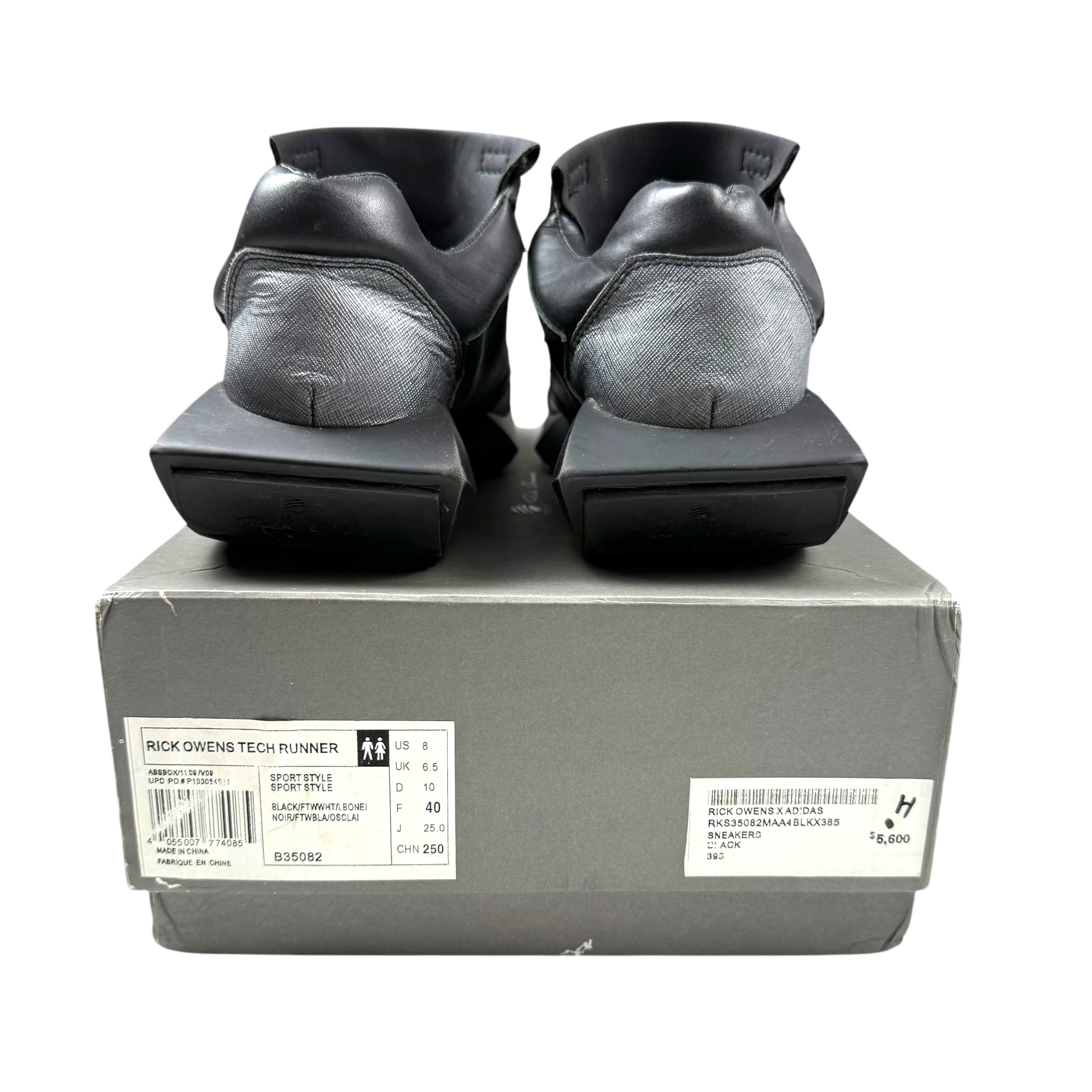 Rick Owens x Adidas Tech Runner ‘Triple Black’ (US8/UK6.5/EU40)