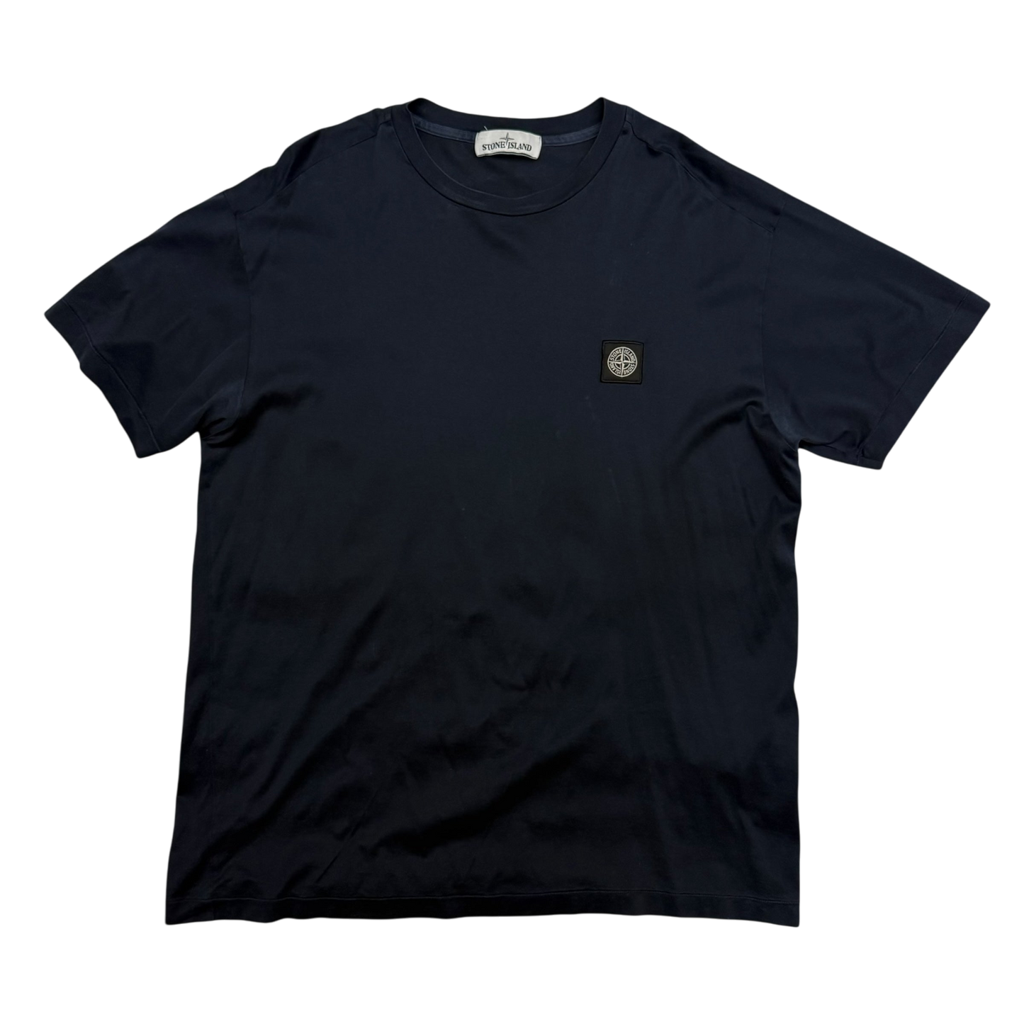 Stone Island Logo Patch T-Shirt Navy (Fits L-XL)