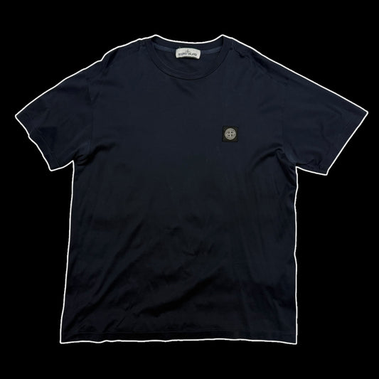Stone Island Logo Patch T-Shirt Navy (Fits L-XL)