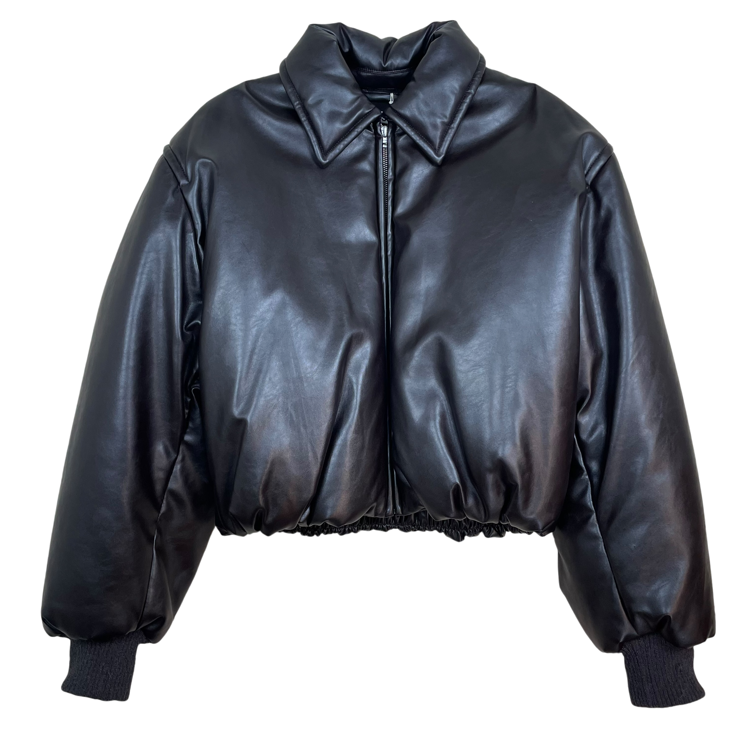 Acne Studios Faux Leather Bomber Jacket Brown (Size 38)