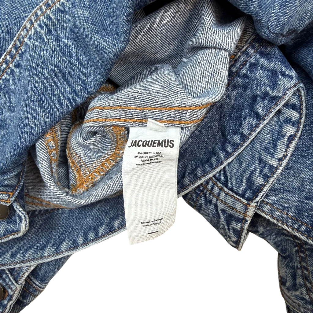 Jacquemus La Chemise De Nîmes Linon Denim Jacket Blue (Size 34)