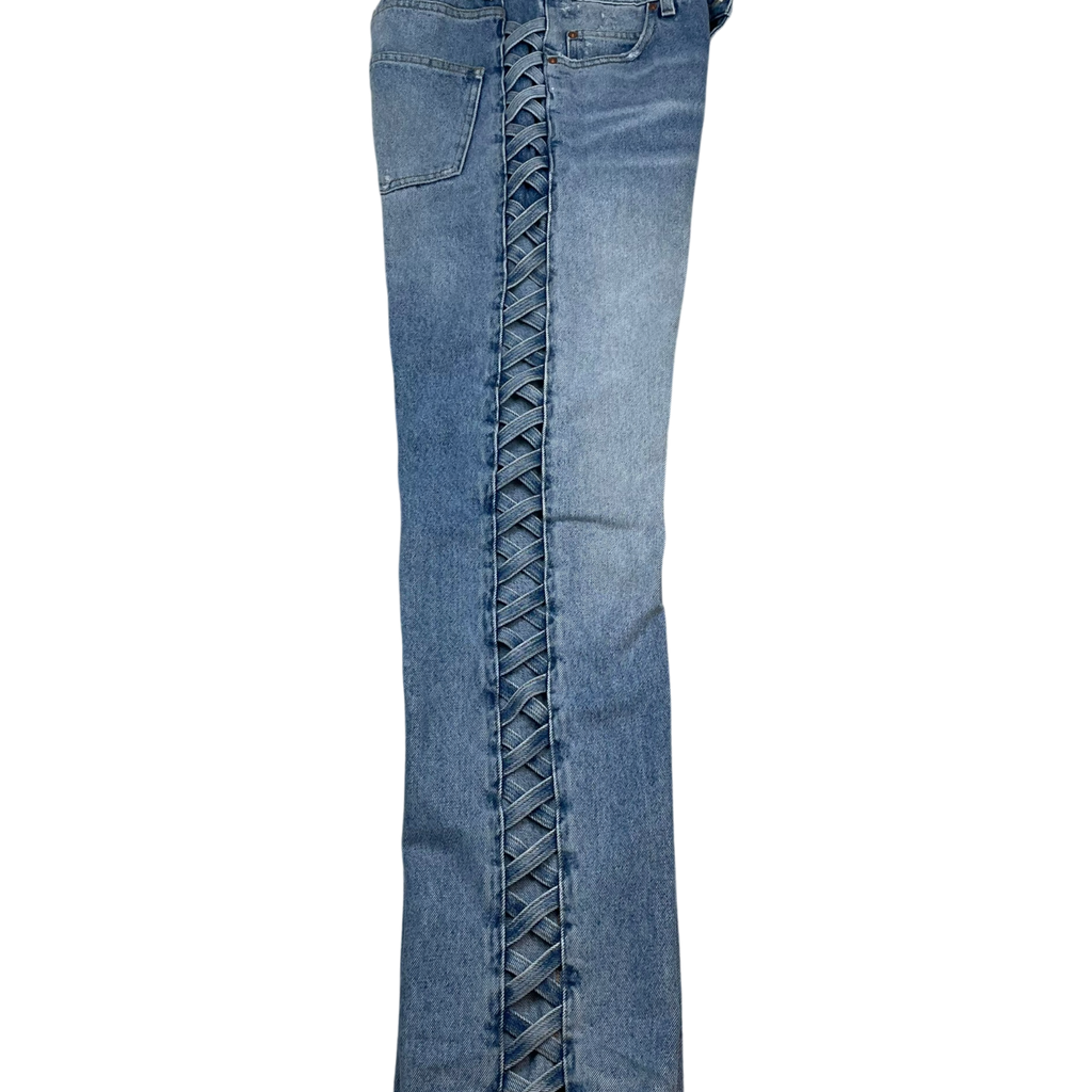 Martine Rose Lace-Up Denim Jeans Blue (Size S)