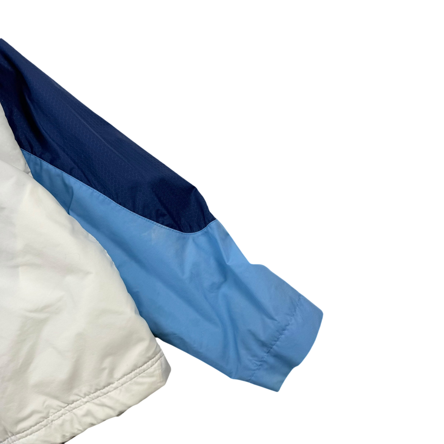 Nike 00s Hex Logo Insulated Track Jacket White/Blue (part of set) (Fits S-M)