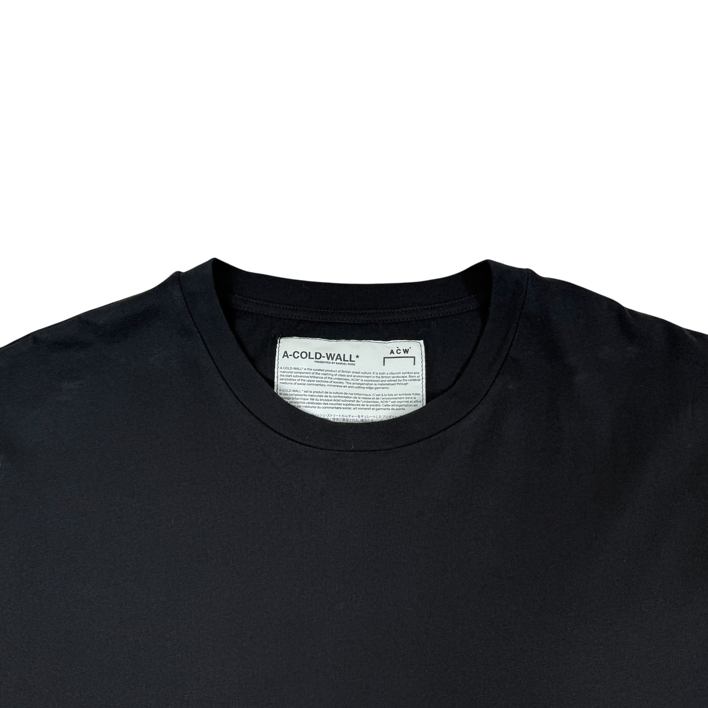 A-COLD-WALL* (ACW) Pocket T-shirt Black (Fits M-L)