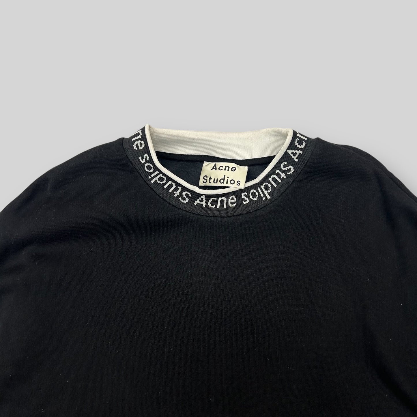 Acne Studios Jacquard Logo Sweater Black (Fits L-XL)