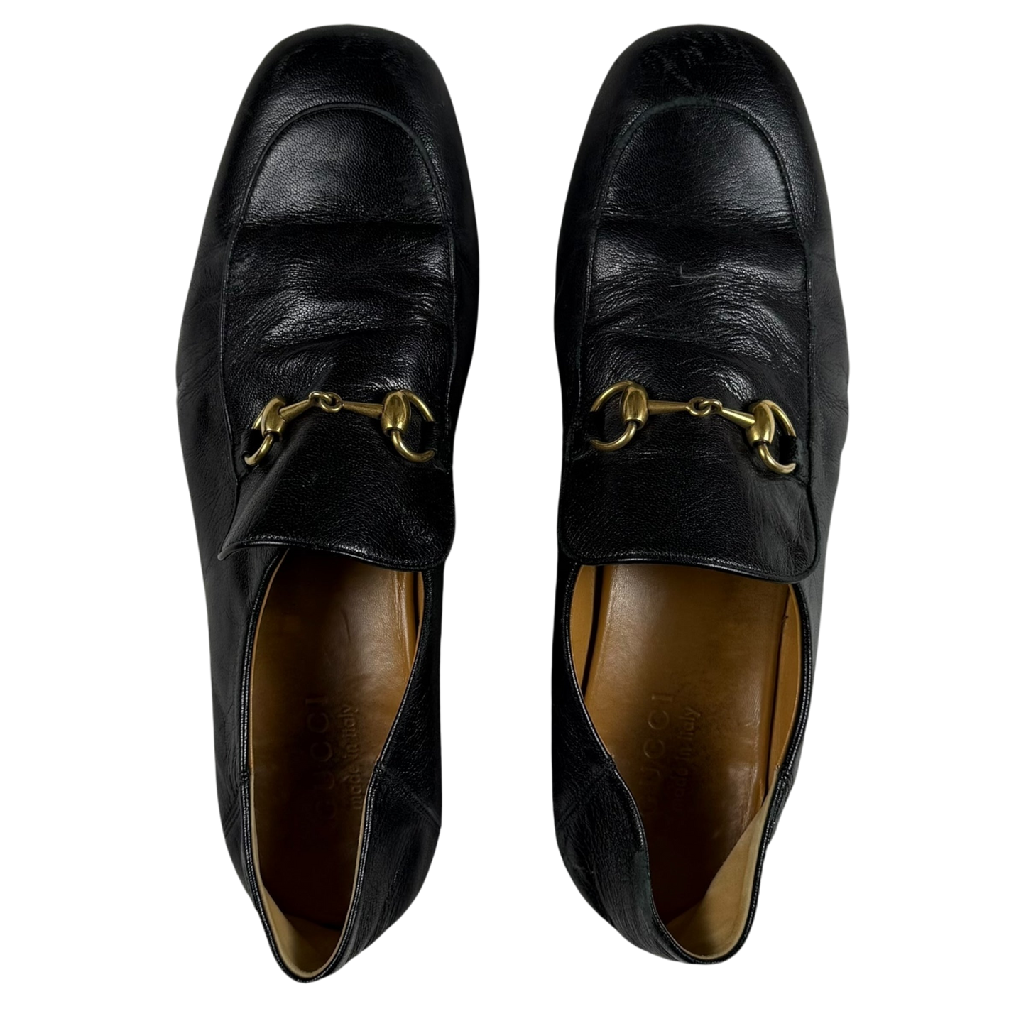 Gucci Jordaan Horsebit Leather Loafers Black (fits US10.5-11)
