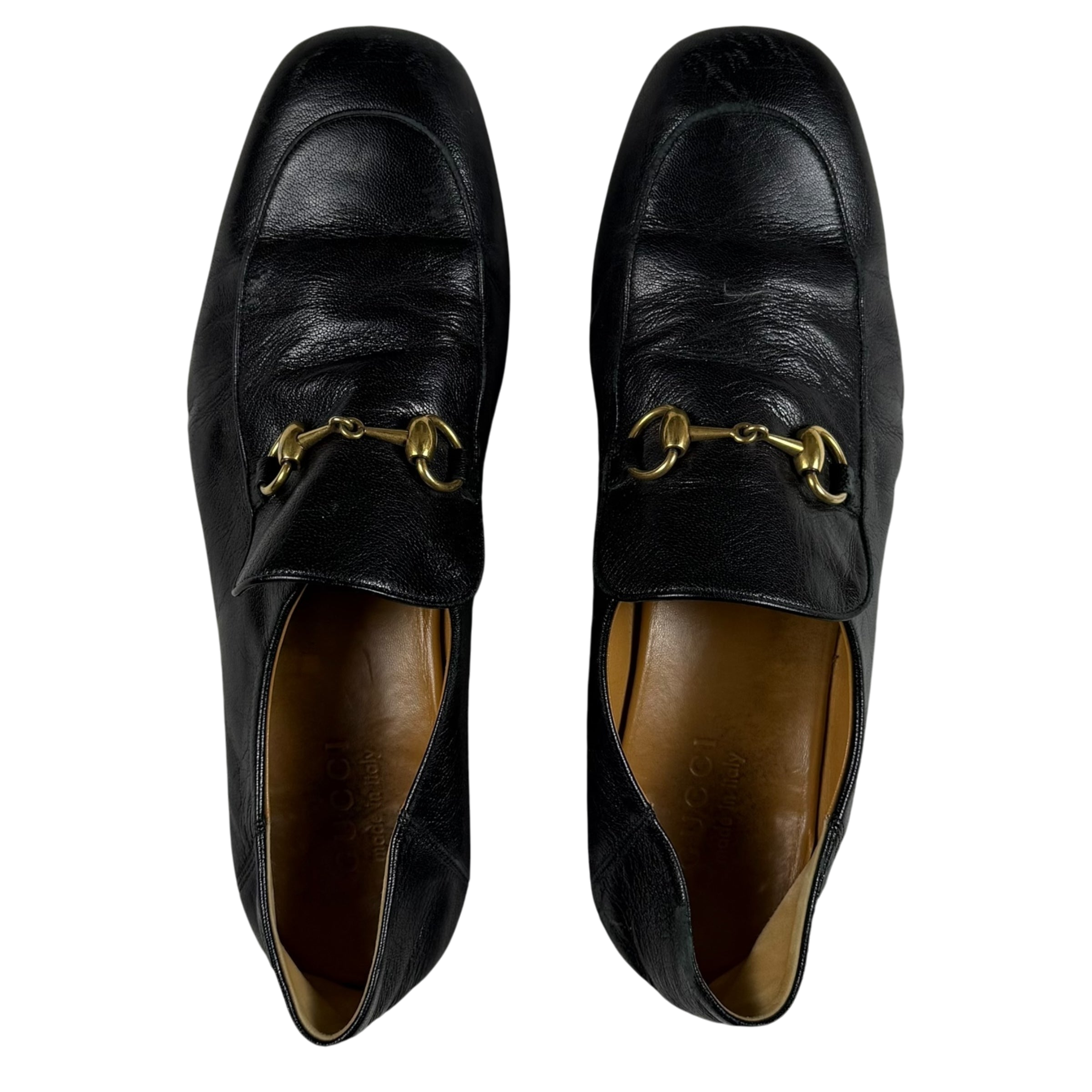 Gucci Jordaan Horsebit Leather Loafers Black (fits US10.5-11)