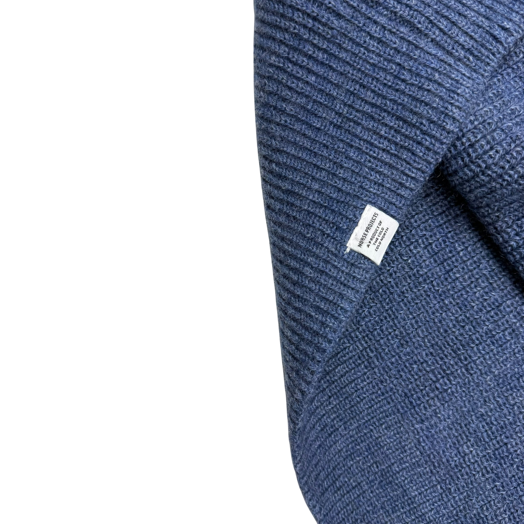 Norse Projects Roald Cotton Wool Sweatshirt Calcite Blue (Size XL)