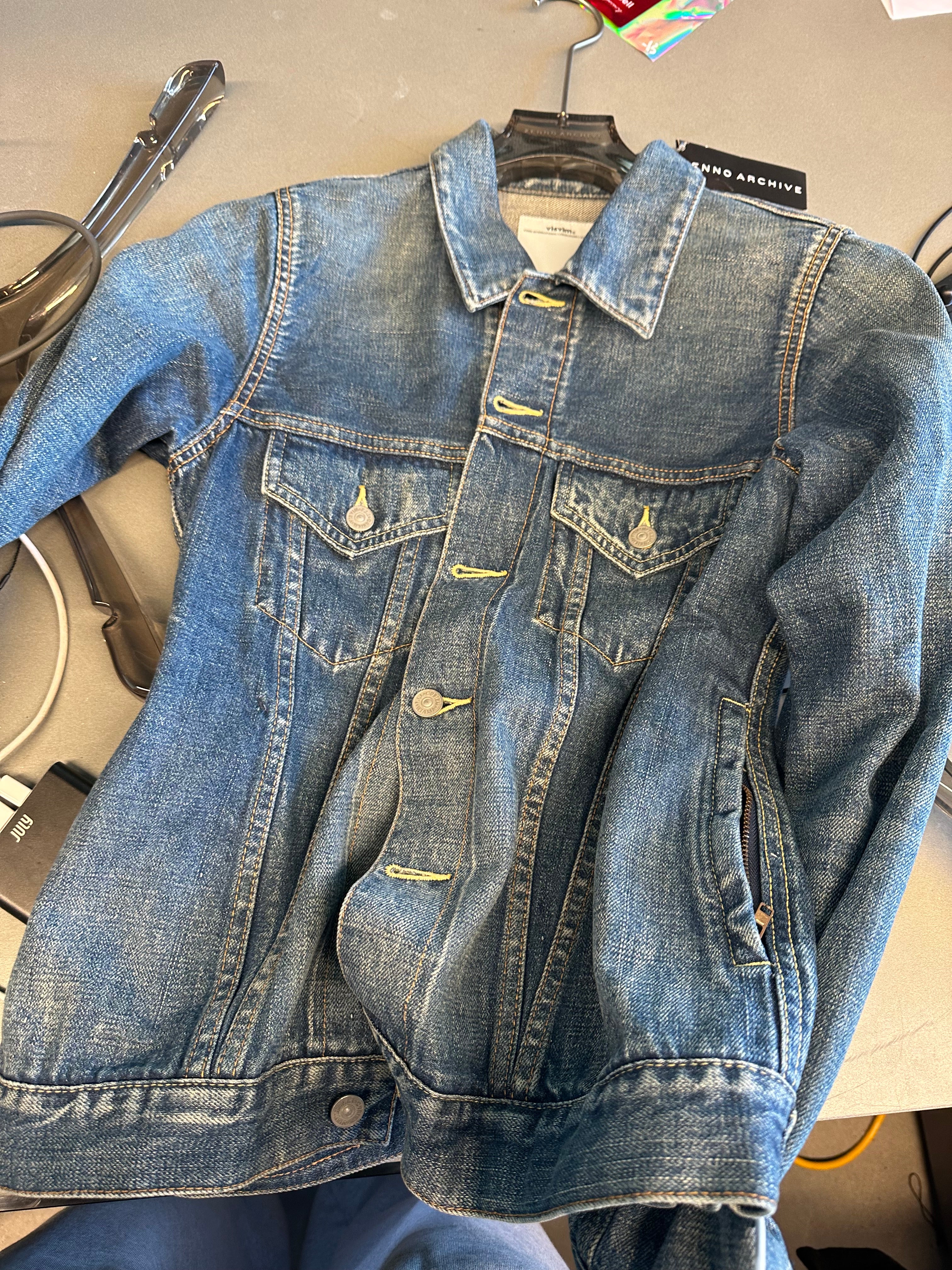 Visvim SS16 Selvedge Denim Jacket Washed Blue (Size 1/S)