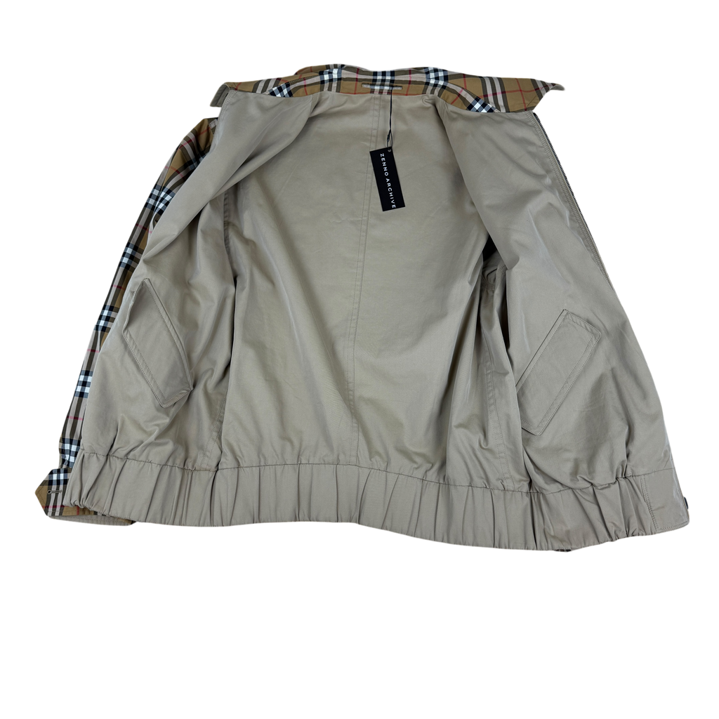 Burberry SS18 Reversible Rainbow Nova Check Harrington Jacket (Size L)