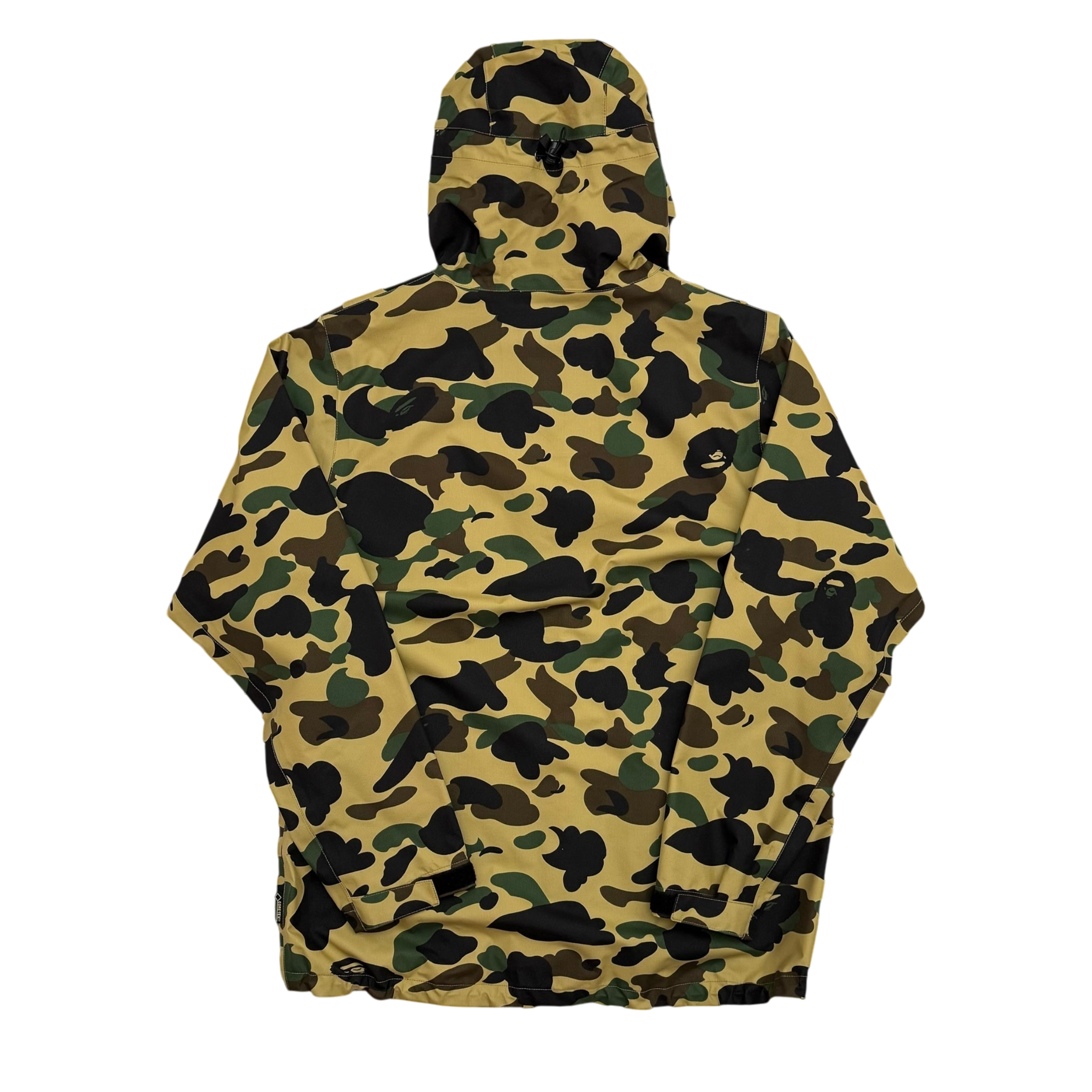 BAPE (A Bathing Ape) Gore-Tex 1st Camo Shell Zip-Up Hooded Jacket Yellow (Fits M-L)
