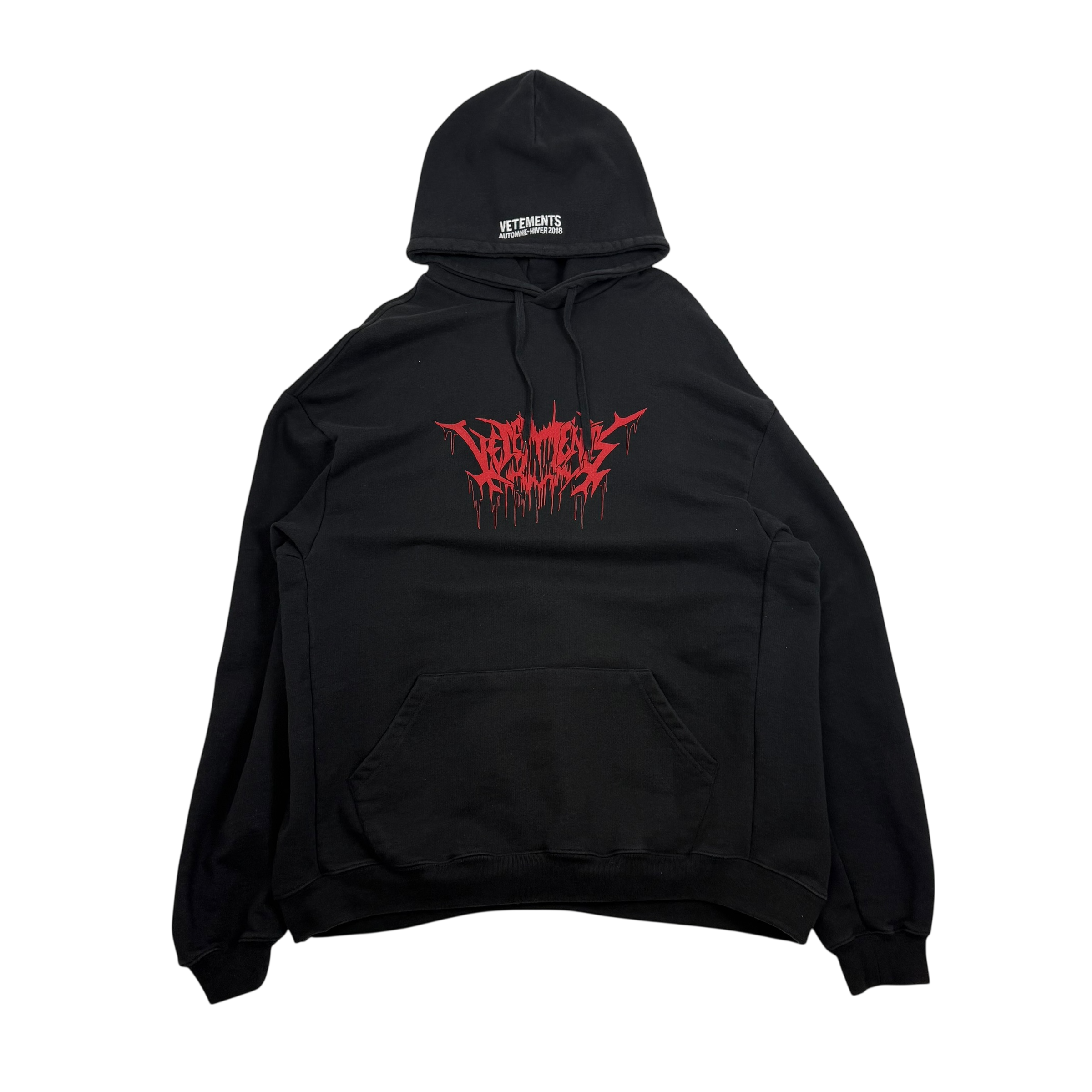 Vetements AW18 Metal Tour Logo Hoodie (Fits L-XL)