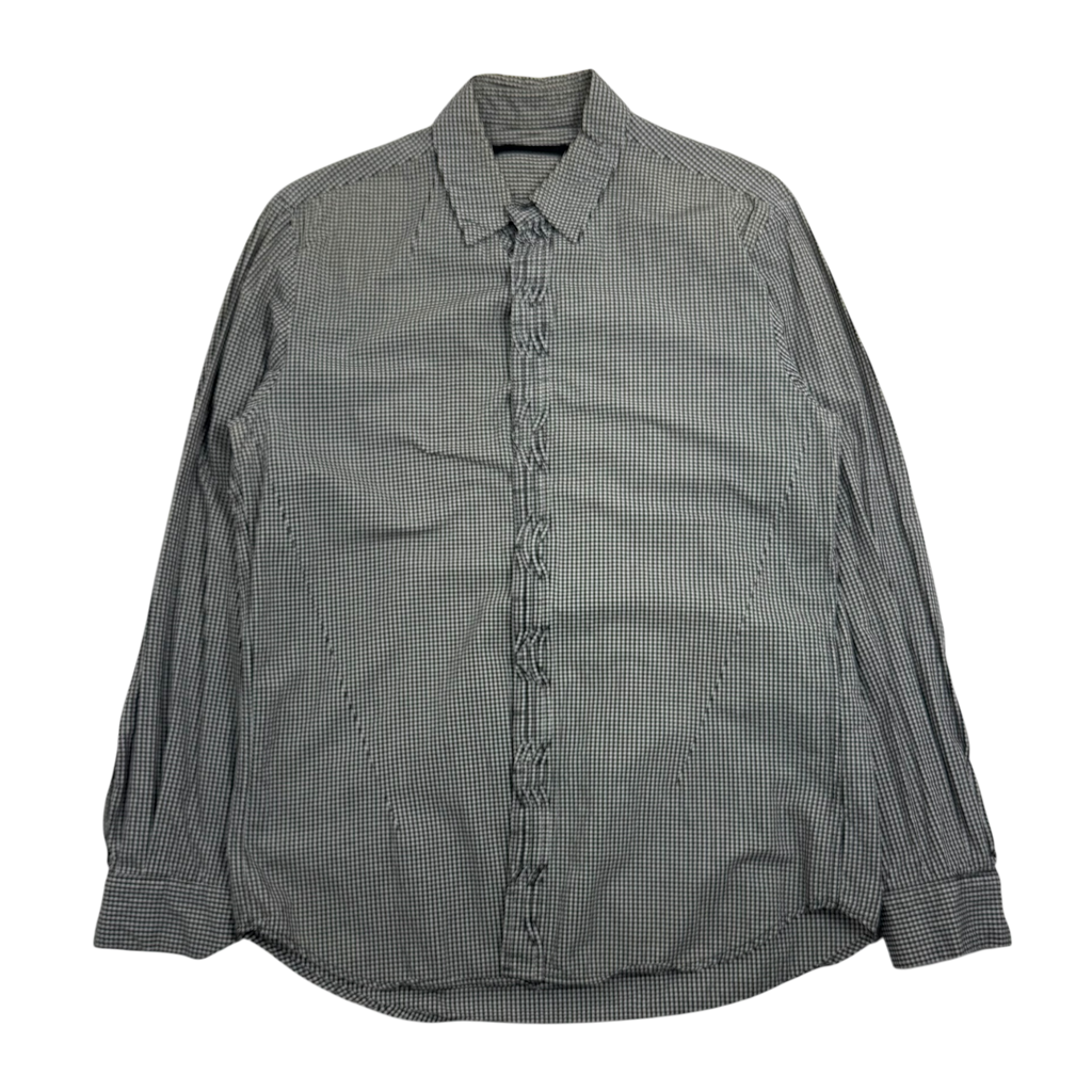 Assin Pleated Checkered Shirt (Size L)