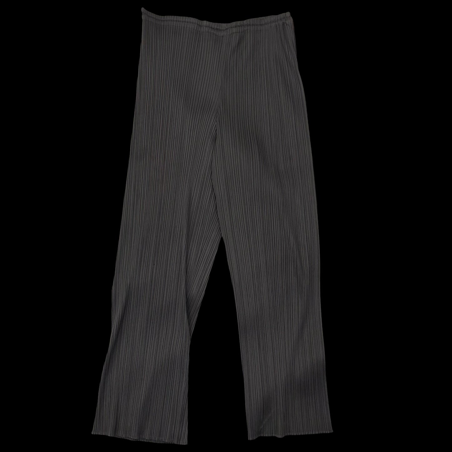 Vintage Issey Miyake Pleats Please Straight Leg Pants Charcoal (Fits 30”)