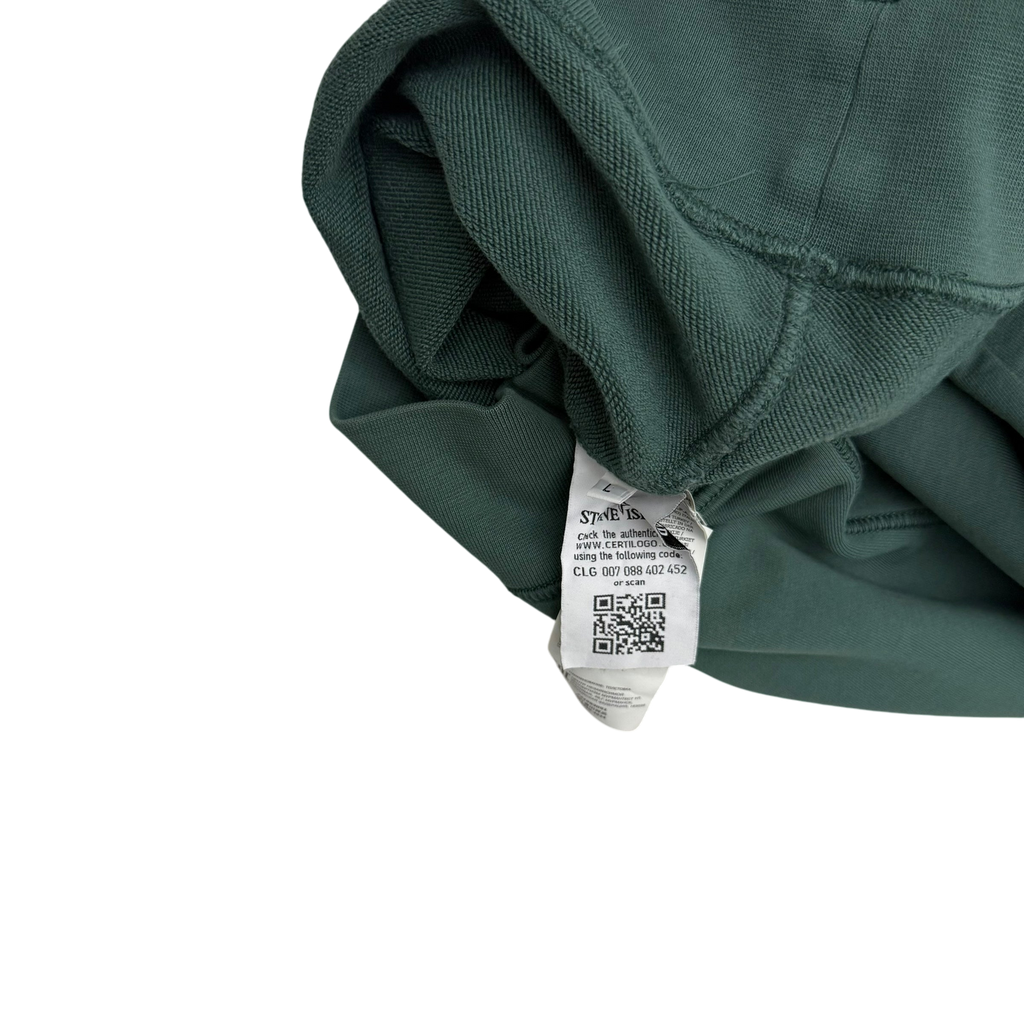 Stone Island Garment-Dyed Crewneck Sweatshirt ‘Petrol Green’ (Fits M-L)