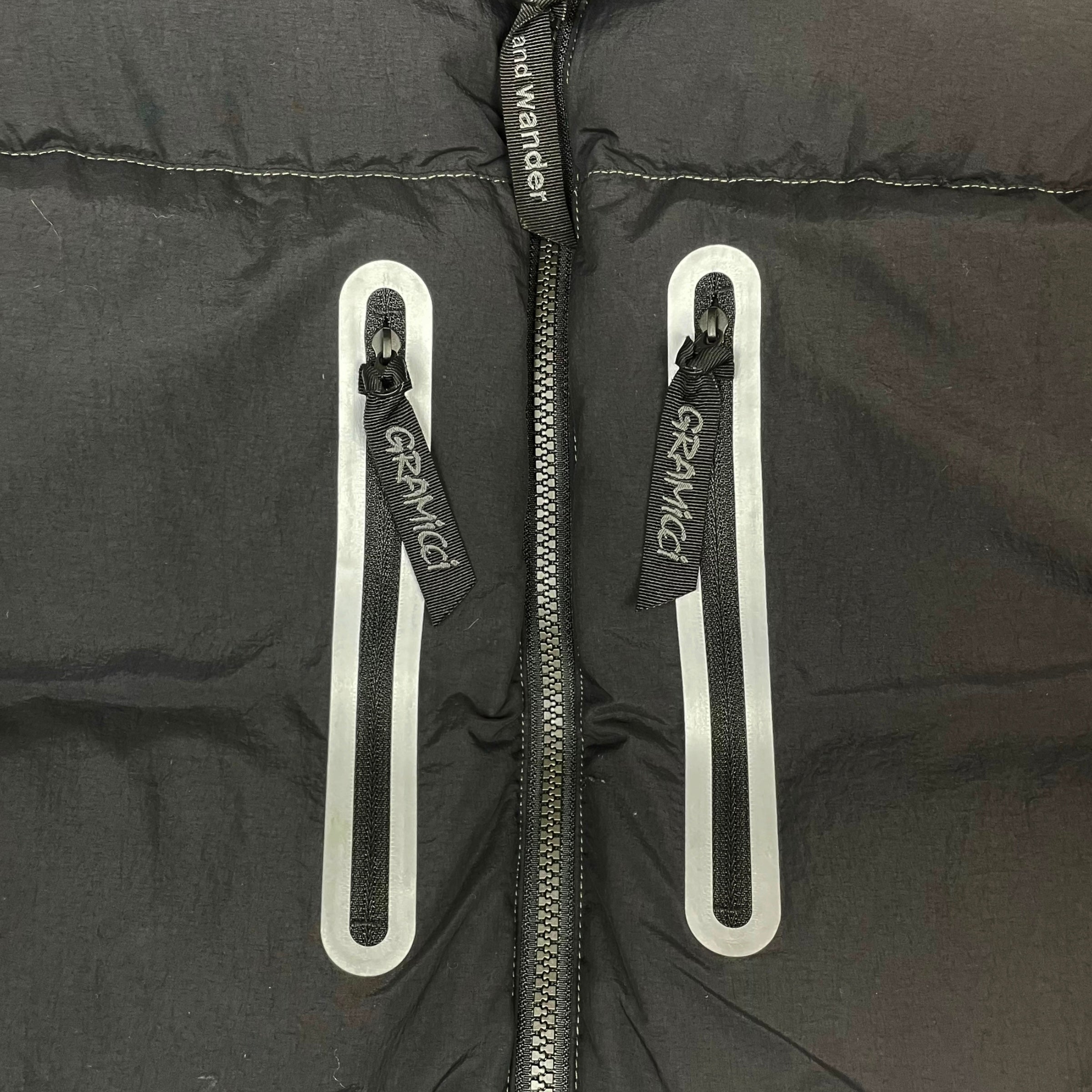 And Wander x Gramicci Down Puffer Vest Black (Size L)