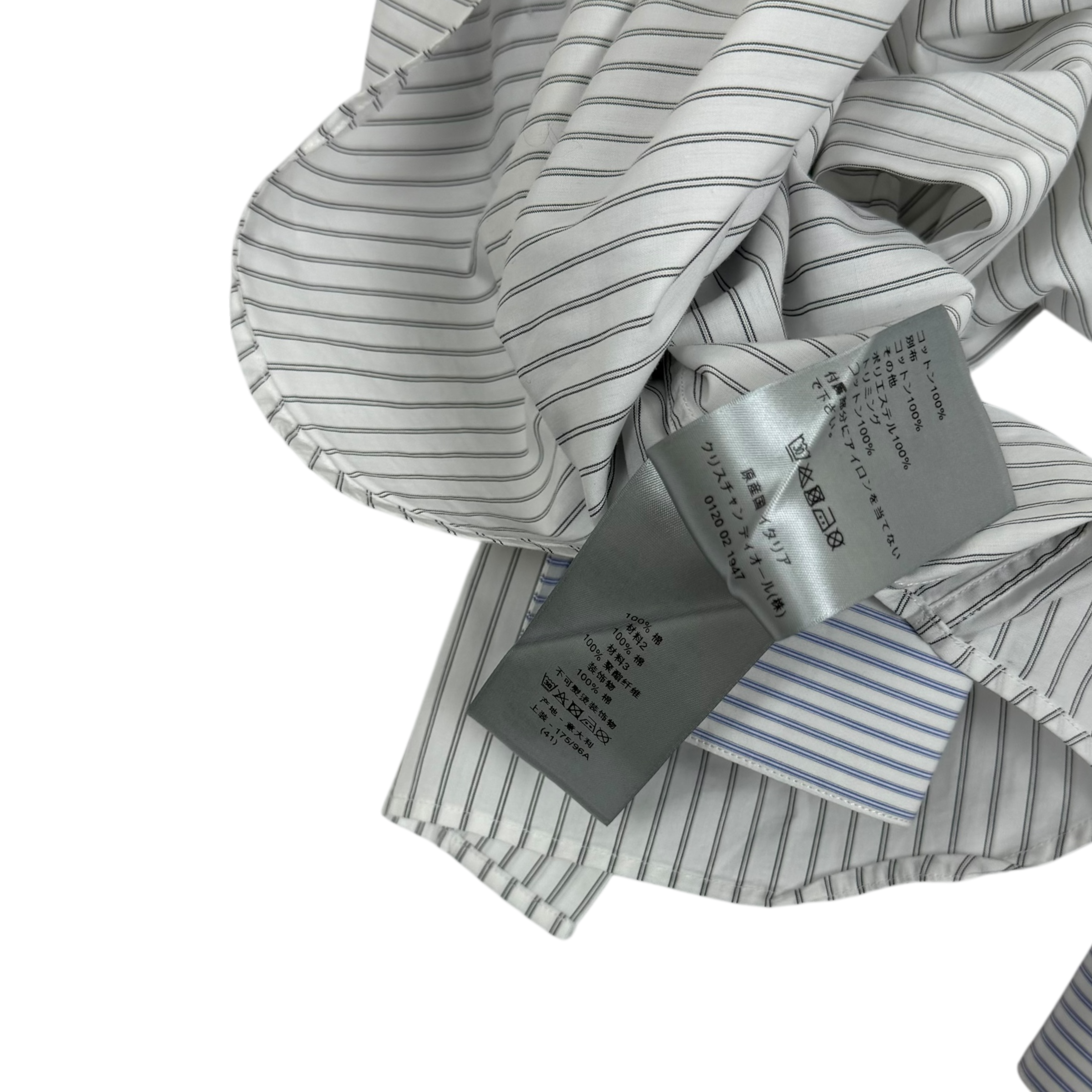 Dior Heart-Shaped Collage Striped LS Shirt (Fits L-XL)